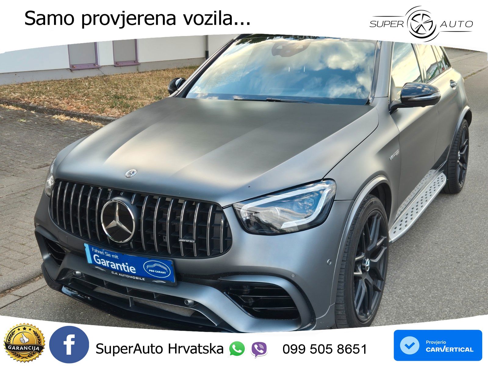 Mercedes AMG GLC 63 V8 (476 KS) 4MATIC+ MCT ACC+HEAD+GR SJED+360+PANO