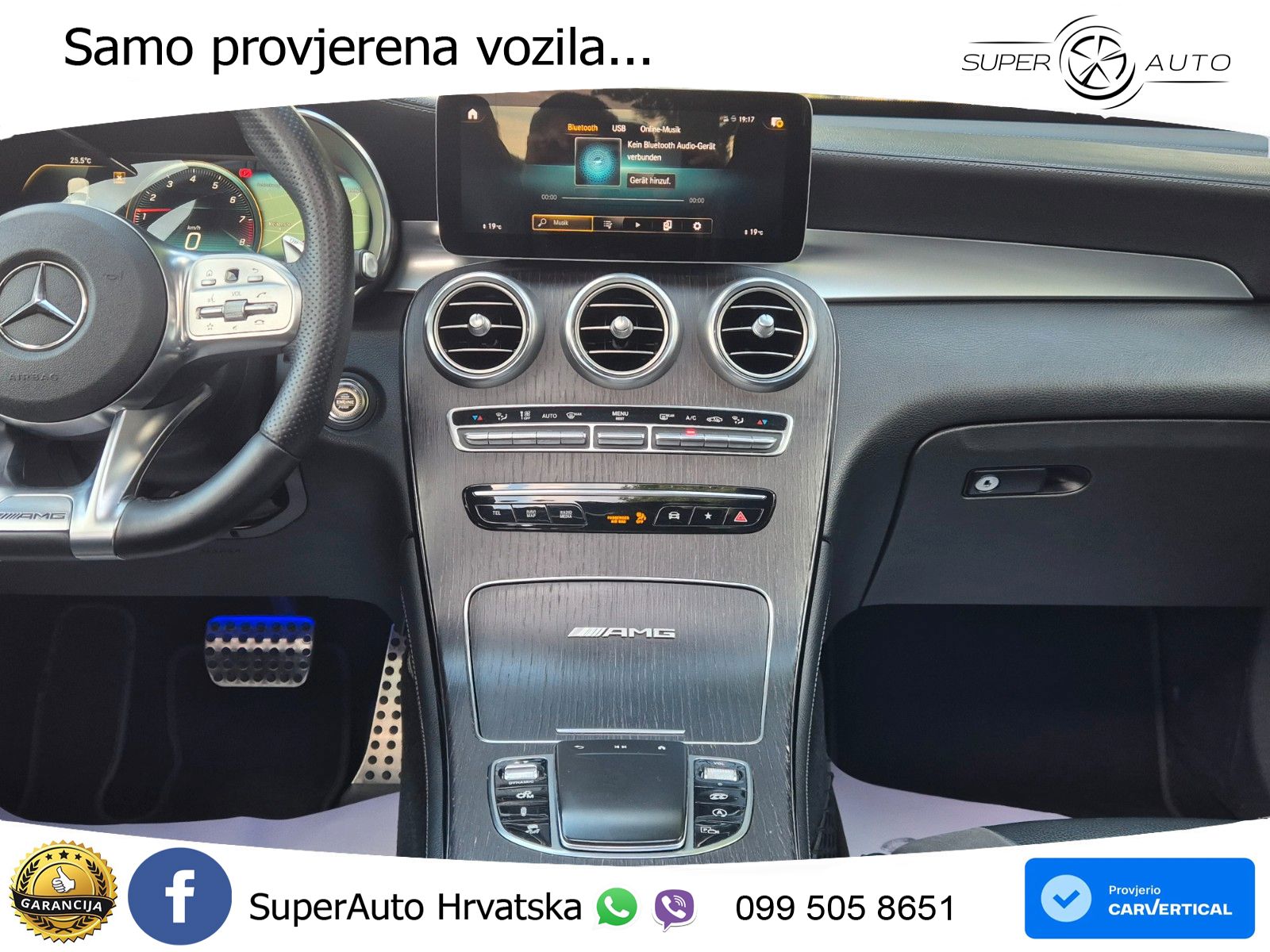 Mercedes AMG GLC 63 V8 (476 KS) 4MATIC+ MCT ACC+HEAD+GR SJED+360+PANO