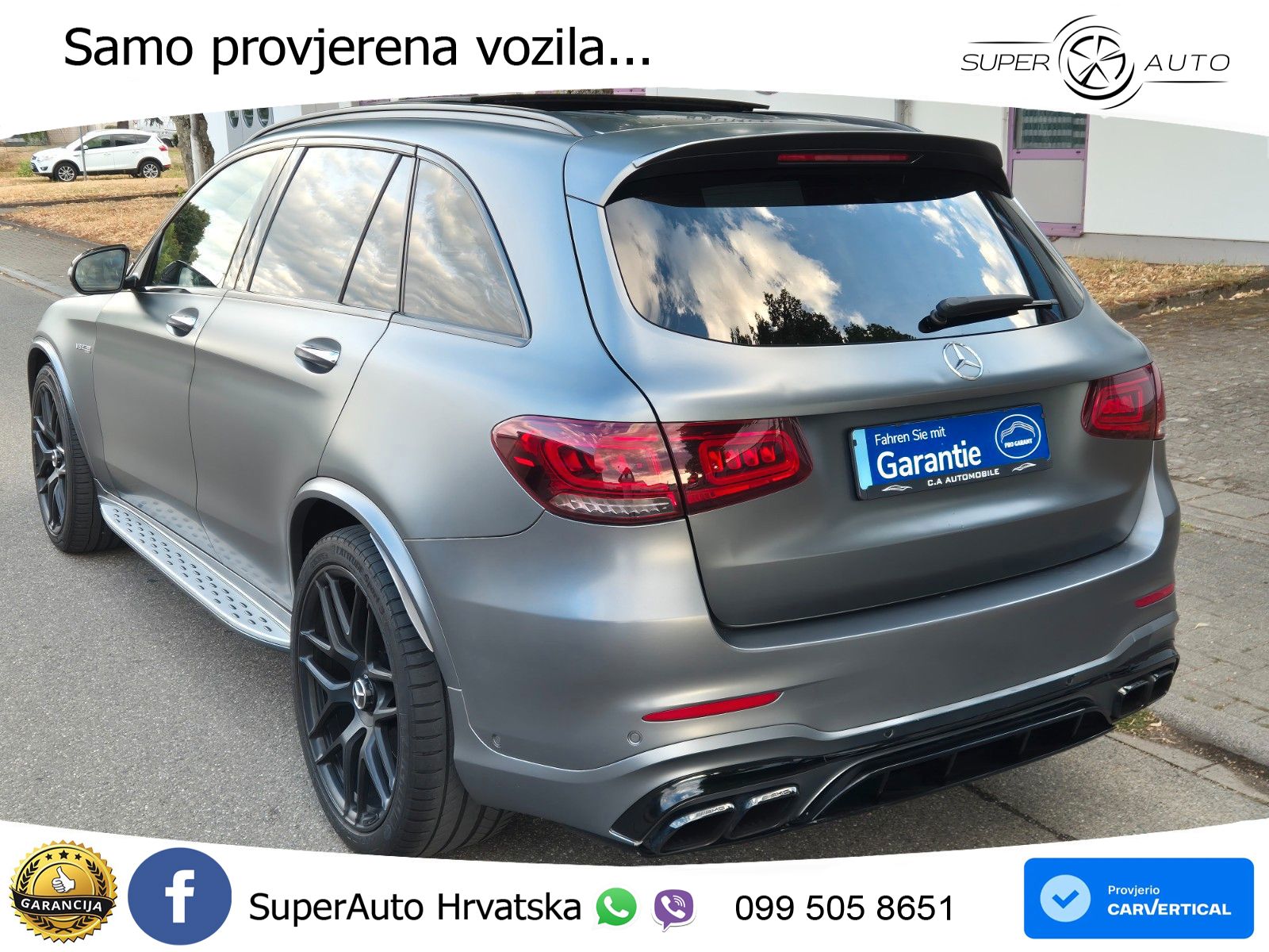 Mercedes AMG GLC 63 V8 (476 KS) 4MATIC+ MCT ACC+HEAD+GR SJED+360+PANO