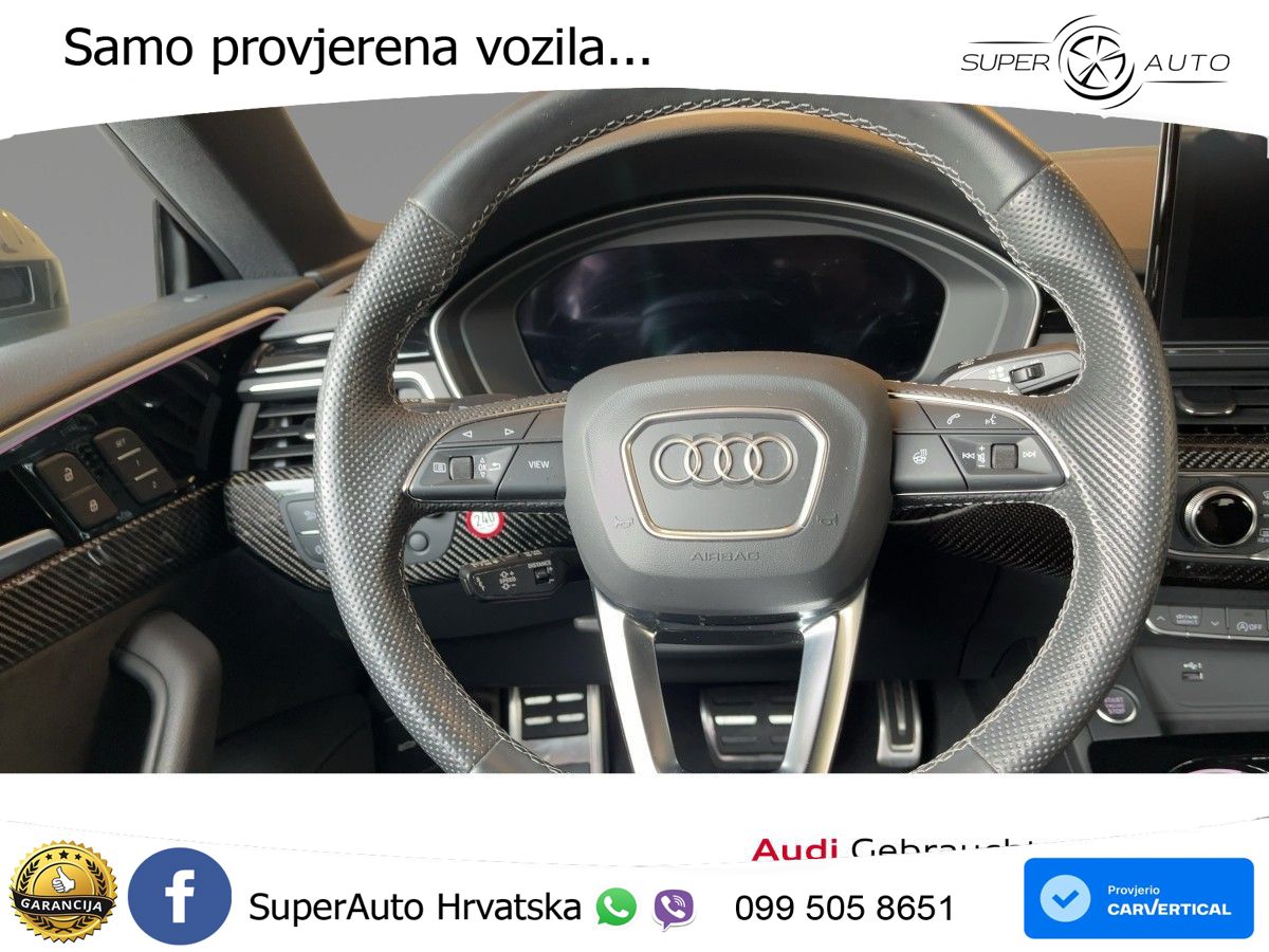 Audi A5 Sportback  40 TFSI (204 KS) quattro S tronic S line MATRIX+GR SJED+KAM