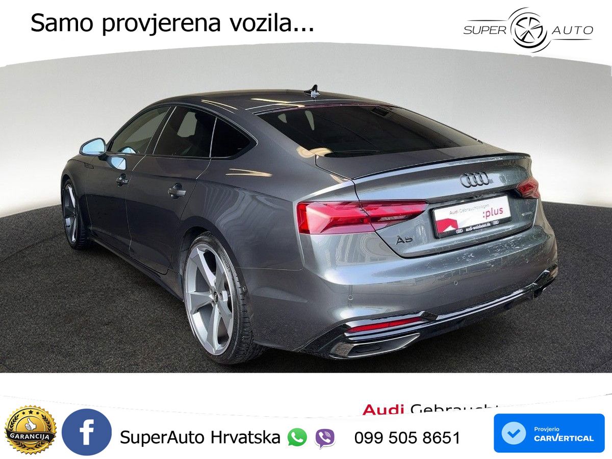 Audi A5 Sportback  40 TFSI (204 KS) quattro S tronic S line MATRIX+GR SJED+KAM
