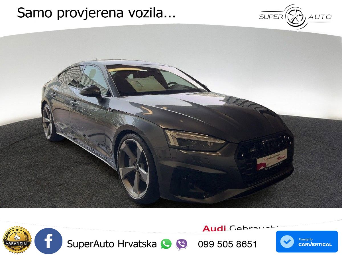 Audi A5 Sportback  40 TFSI (204 KS) quattro S tronic S line MATRIX+GR SJED+KAM