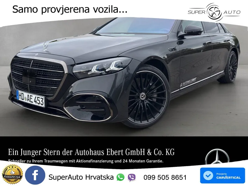 Mercedes S 450d (367 KS) EQ Boost 4MATIC 9G-TRONIC AMG ACC+HEAD+4xGR SJED+360+PANO