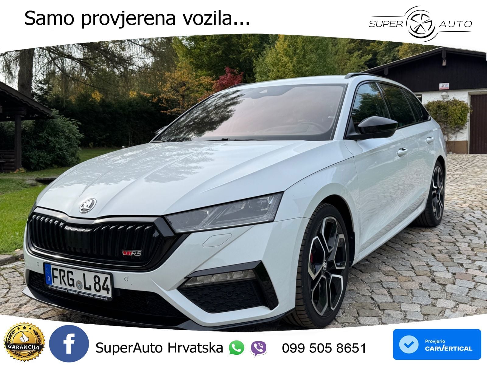 Škoda Octavia Combi RS 2.0 TDI (200 KS) 4x4 DSG LED+GR SJED+ACC