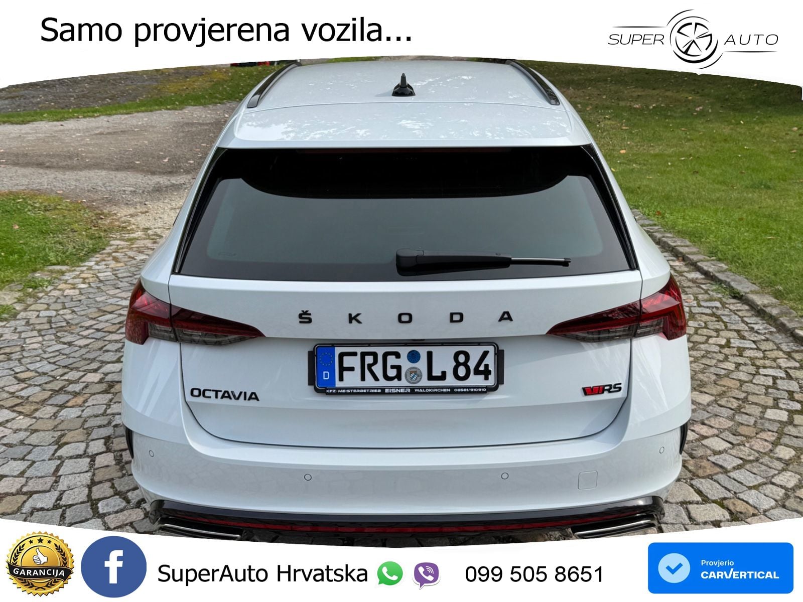 Škoda Octavia Combi RS 2.0 TDI (200 KS) 4x4 DSG LED+GR SJED+ACC