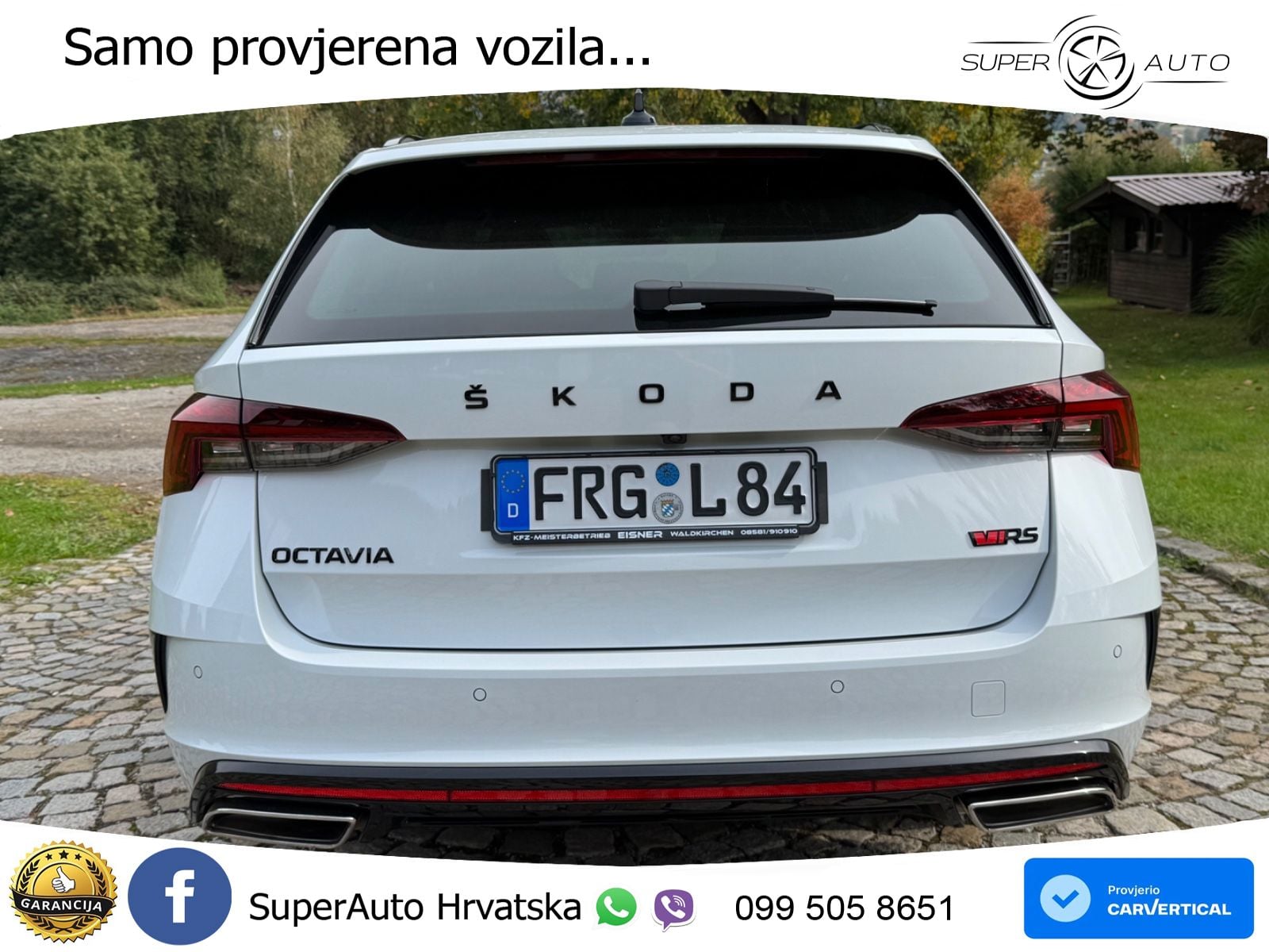 Škoda Octavia Combi RS 2.0 TDI (200 KS) 4x4 DSG LED+GR SJED+ACC
