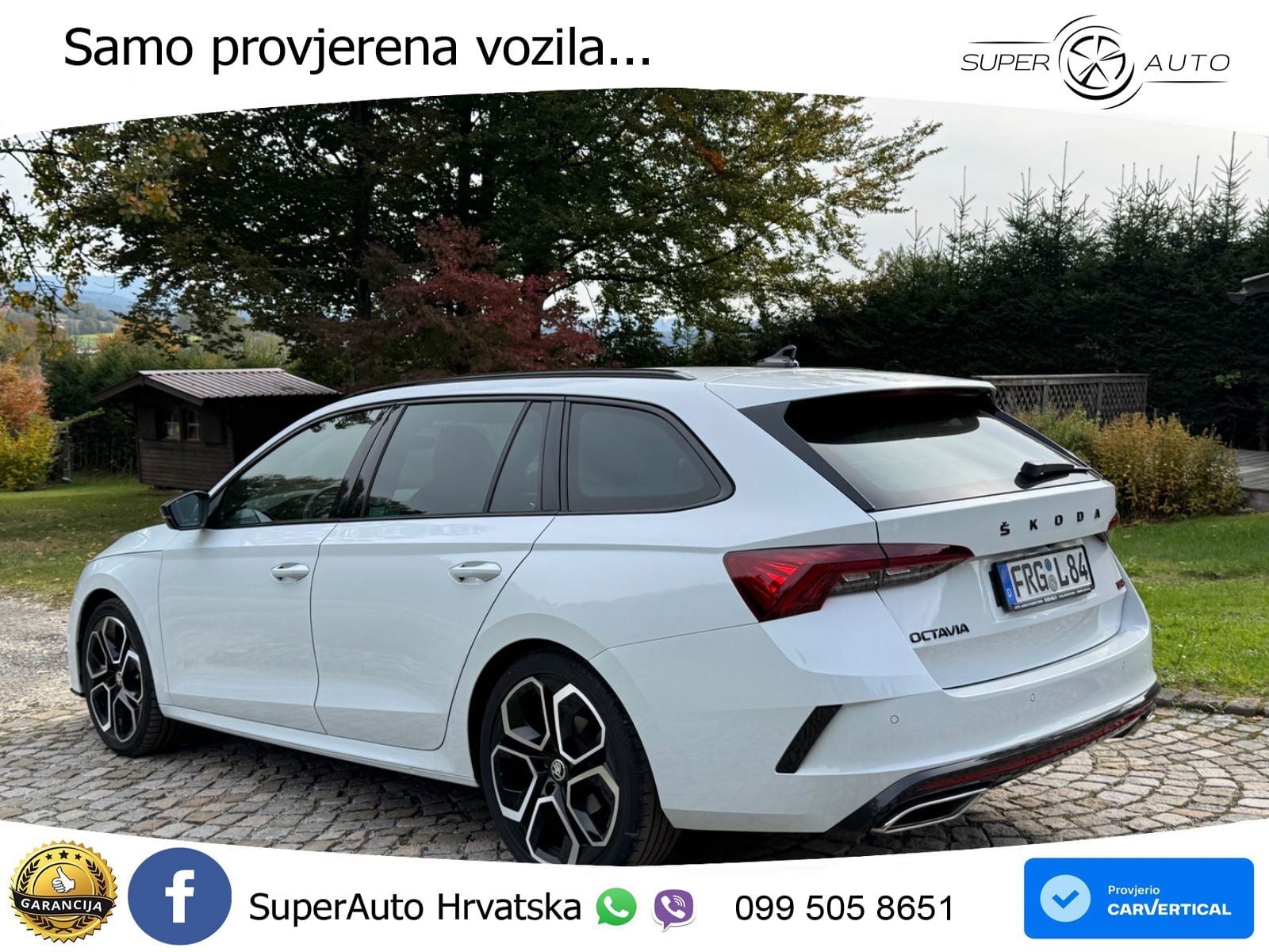 Škoda Octavia Combi RS 2.0 TDI (200 KS) 4x4 DSG LED+GR SJED+ACC