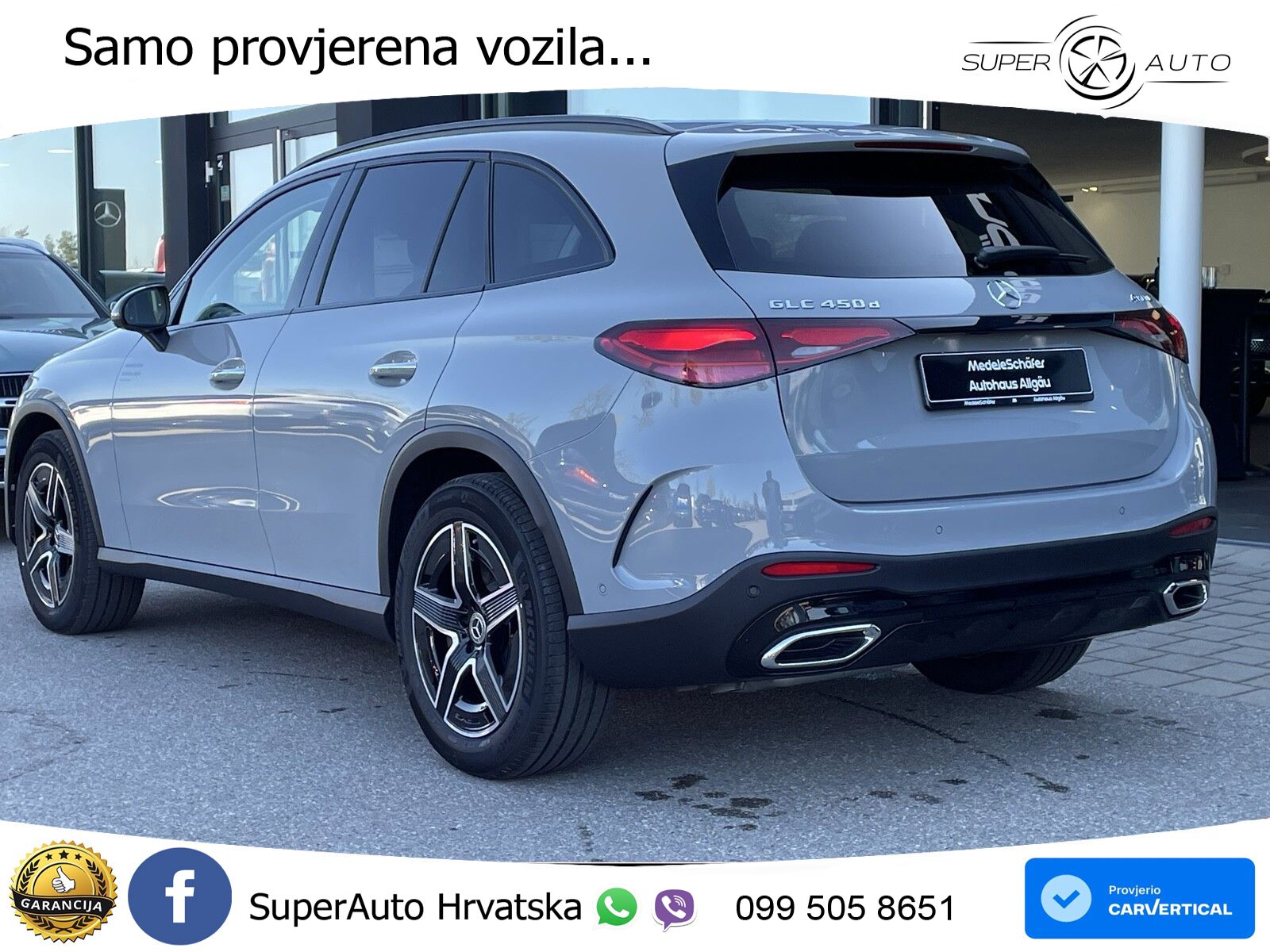 Mercedes GLC 450d (367 KS) 4MATIC 9G-TRONIC AMG ZRAČNI+ACC+GR SJED+KAM+PANO