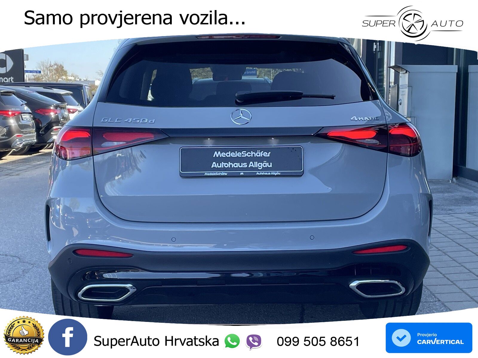Mercedes GLC 450d (367 KS) 4MATIC 9G-TRONIC AMG ZRAČNI+ACC+GR SJED+KAM+PANO