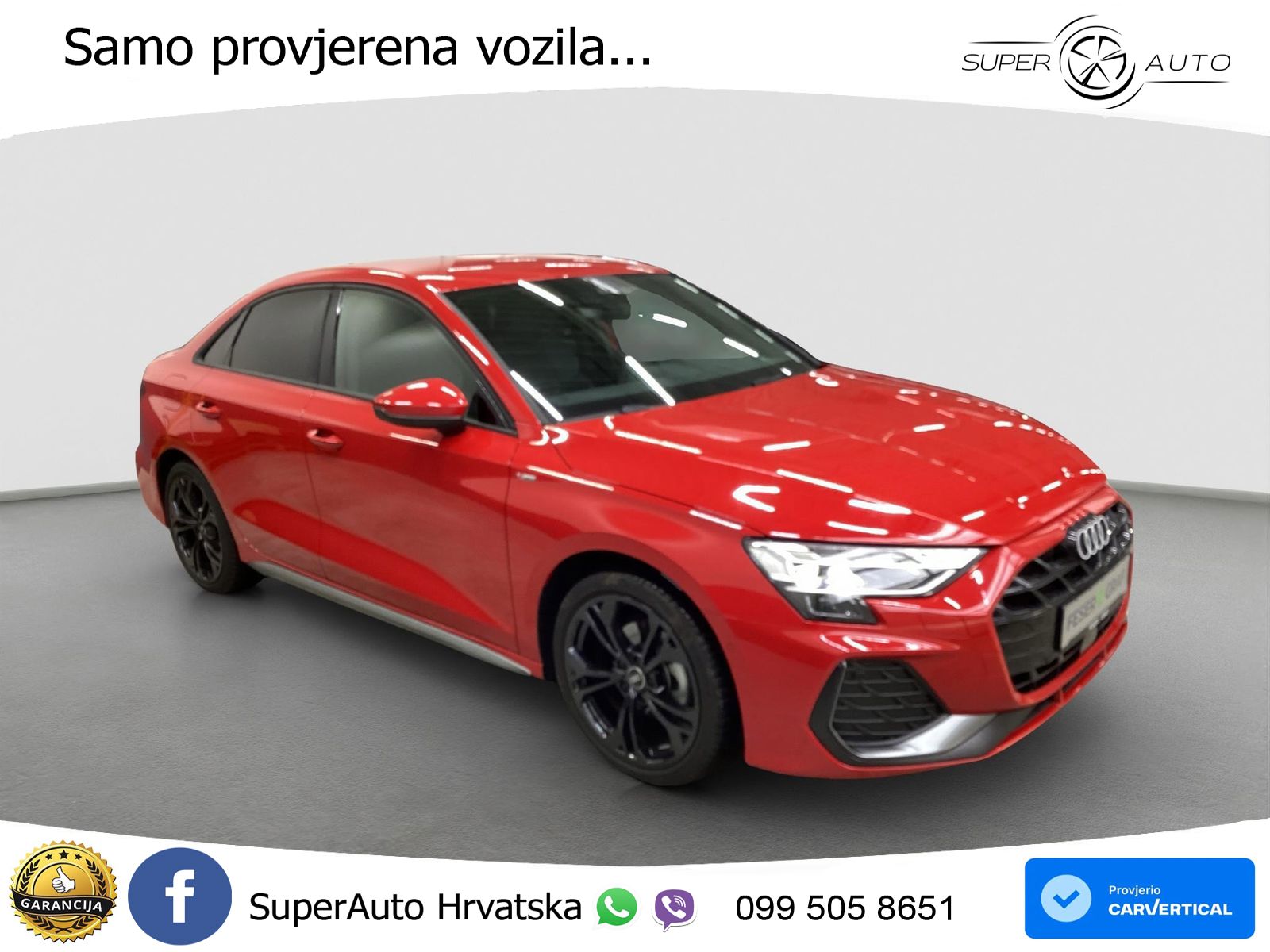Audi A3 Limuzina 35 TFSI (150 KS) S tronic S line LED+GR SJED+ACC