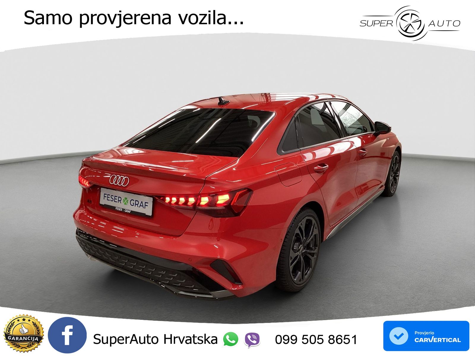 Audi A3 Limuzina 35 TFSI (150 KS) S tronic S line LED+GR SJED+ACC