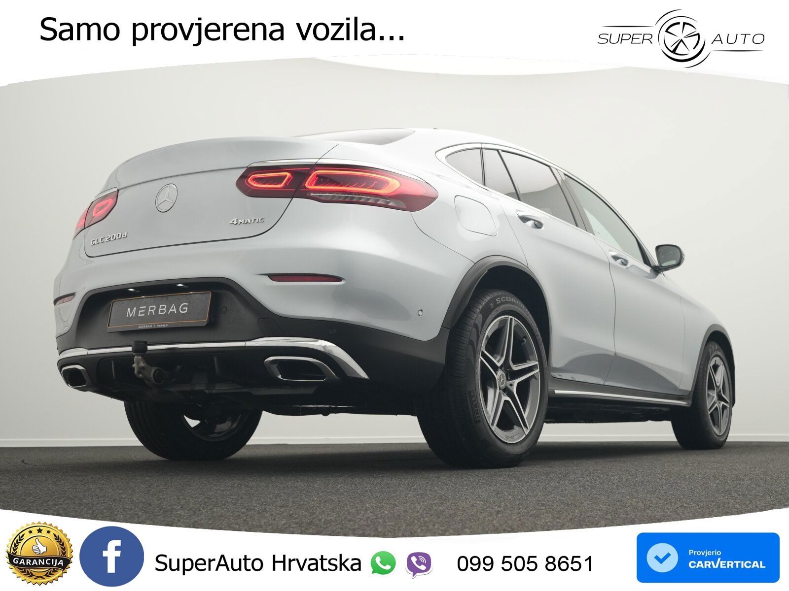 Mercedes GLC Coupe 200d (163 KS) 4MATIC G-TRONIC AMG LED+GR SJED+ACC