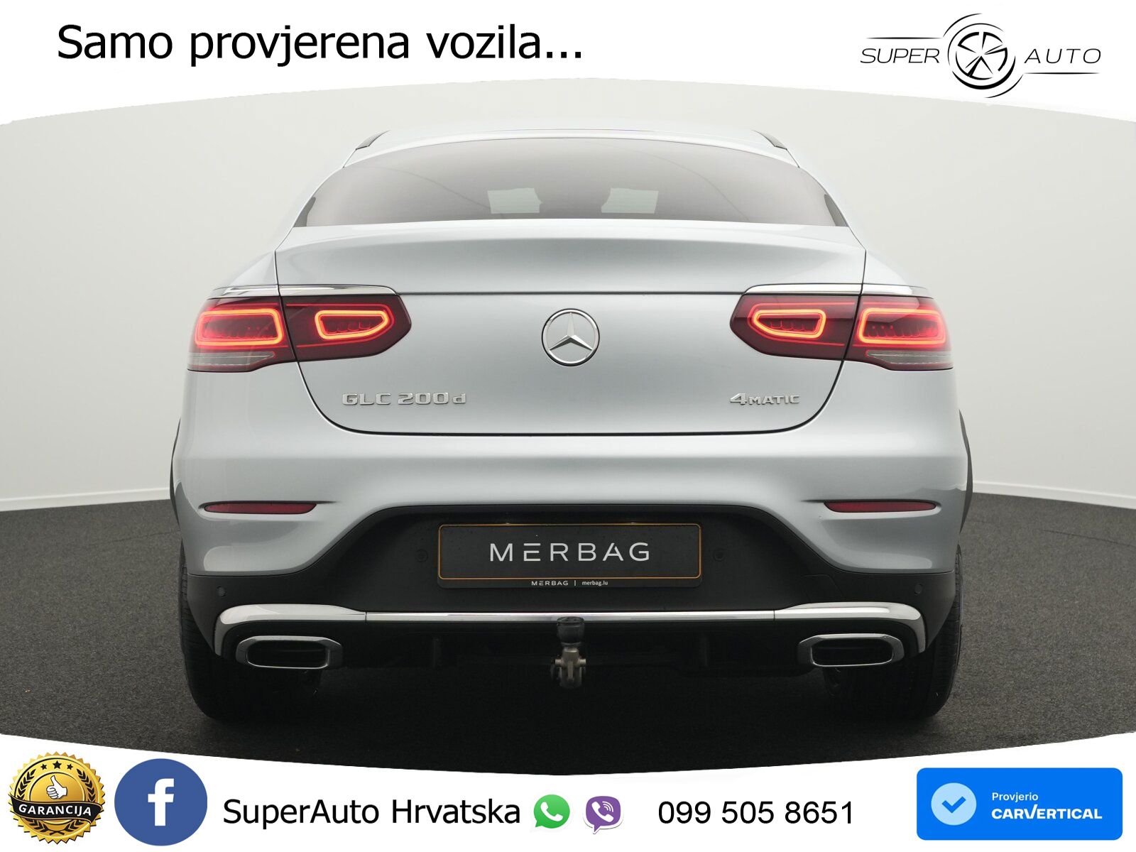 Mercedes GLC Coupe 200d (163 KS) 4MATIC G-TRONIC AMG LED+GR SJED+ACC
