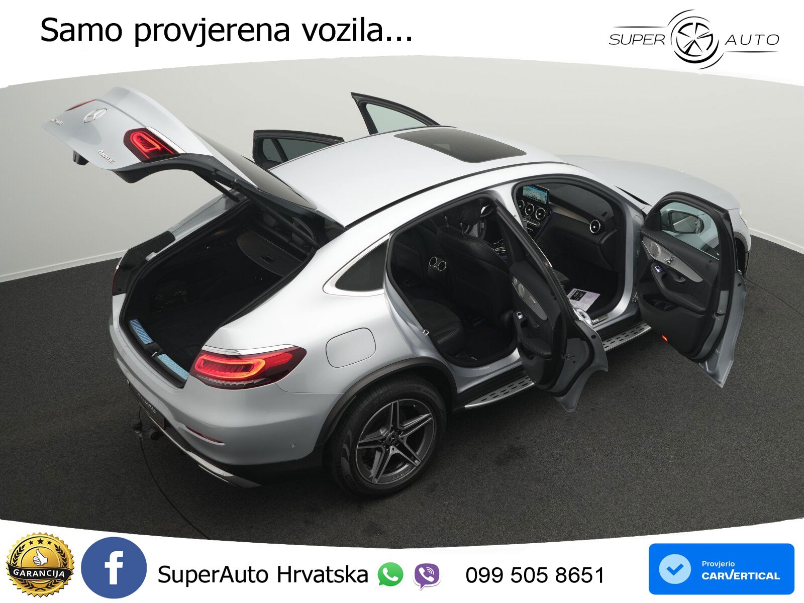Mercedes GLC Coupe 200d (163 KS) 4MATIC G-TRONIC AMG LED+GR SJED+ACC
