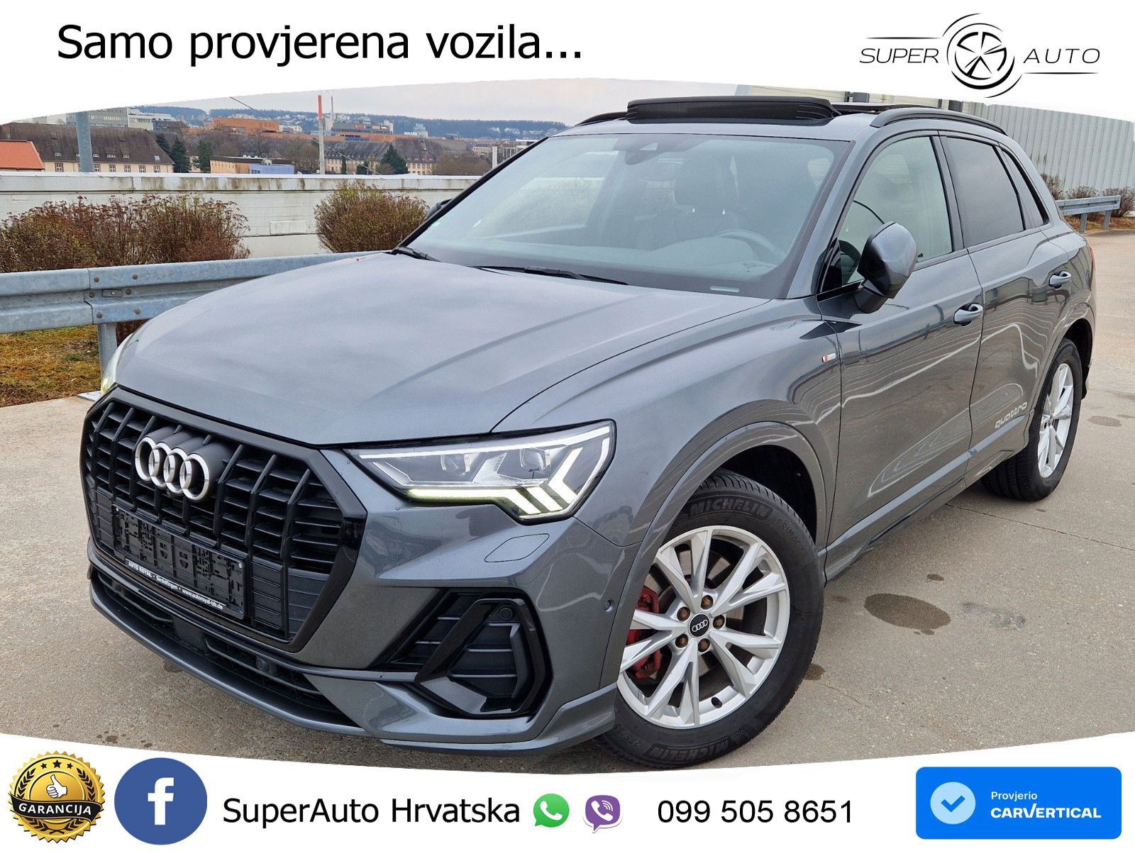Audi Q3 40 TDI (200 KS) quattro S tronic S line MATRIX+GR SJED+KAM