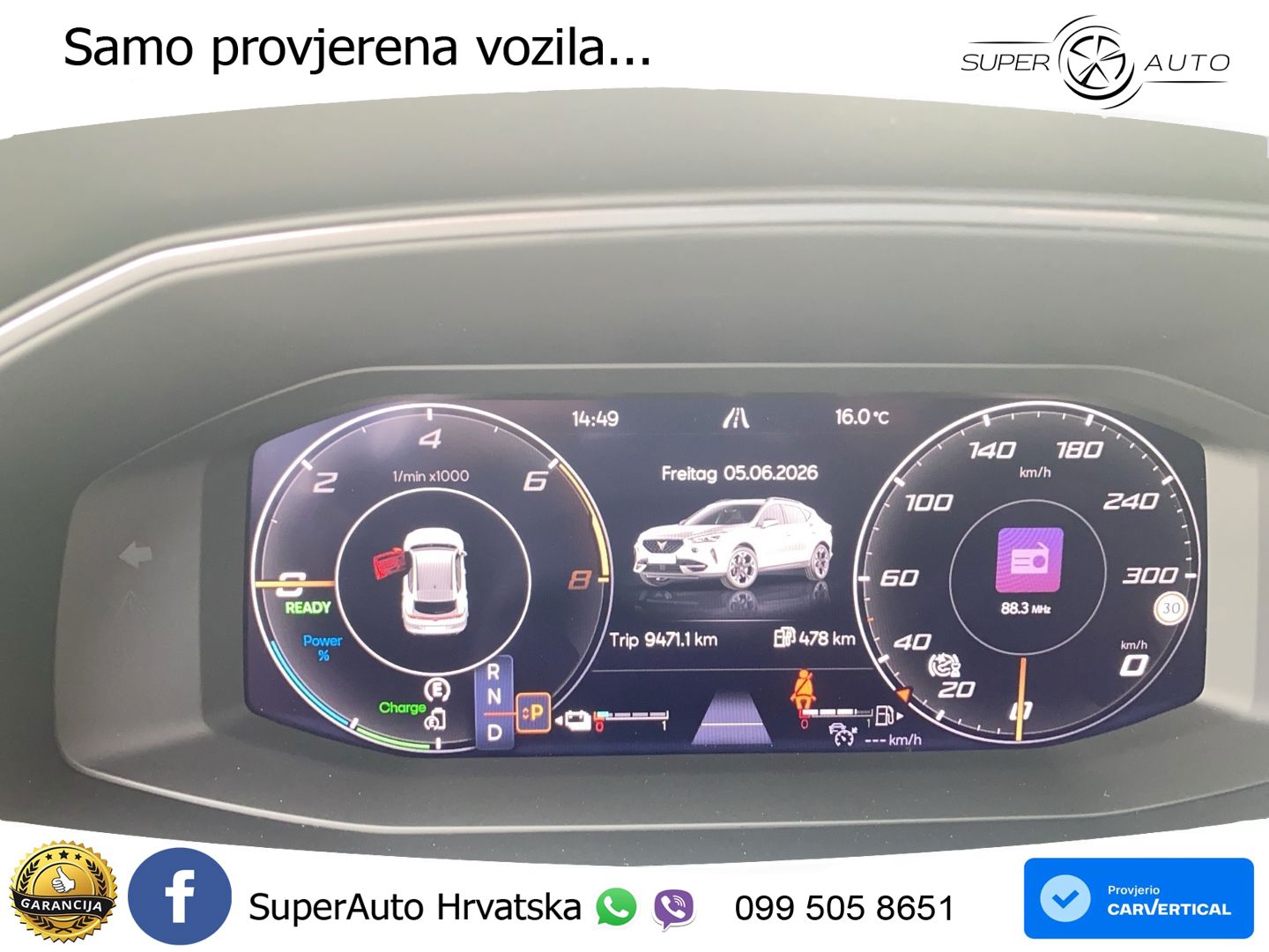 Cupra Formentor 1.4 TSI (245 KS) e-Hybrid DSG VZ LED+GR SJED+ACC