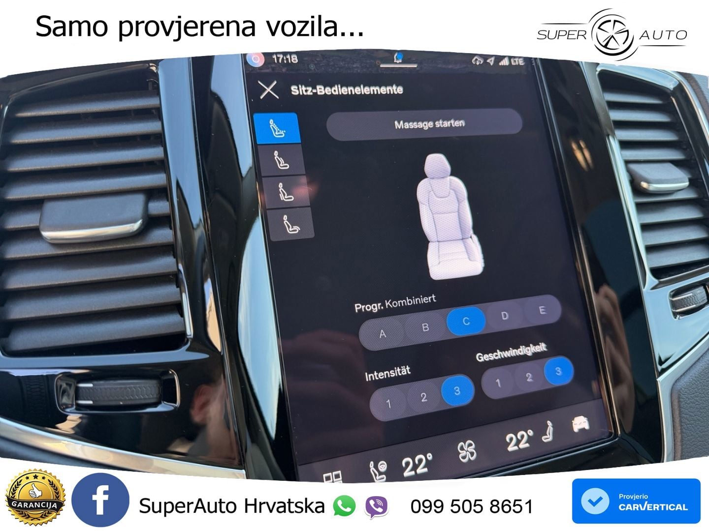Volvo XC90 2.0 T8 AWD Automatic ZRAČNI+ACC+GR SJED+KAM+PANO