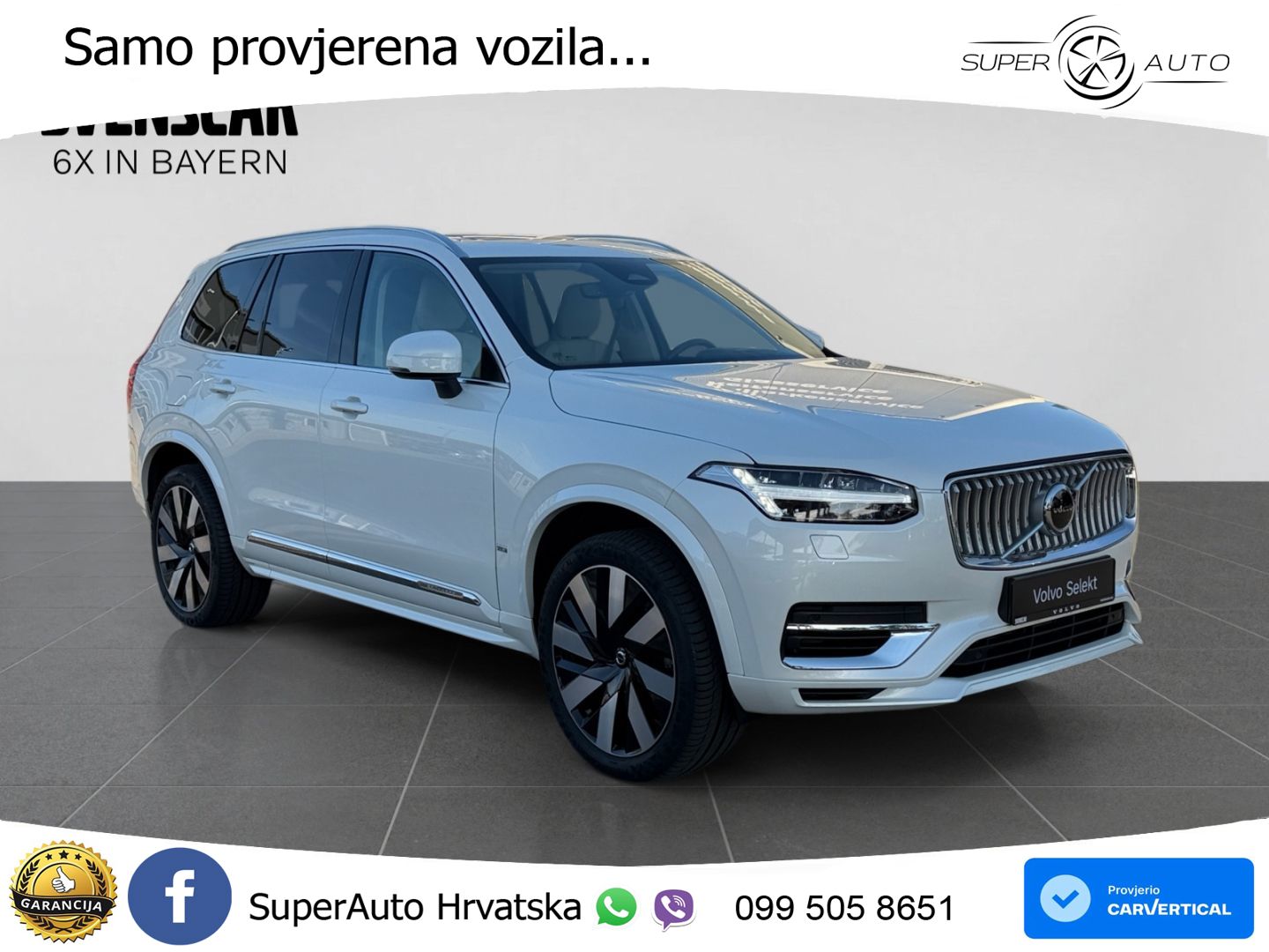 Volvo XC90 2.0 T8 AWD Automatic ZRAČNI+ACC+GR SJED+KAM+PANO