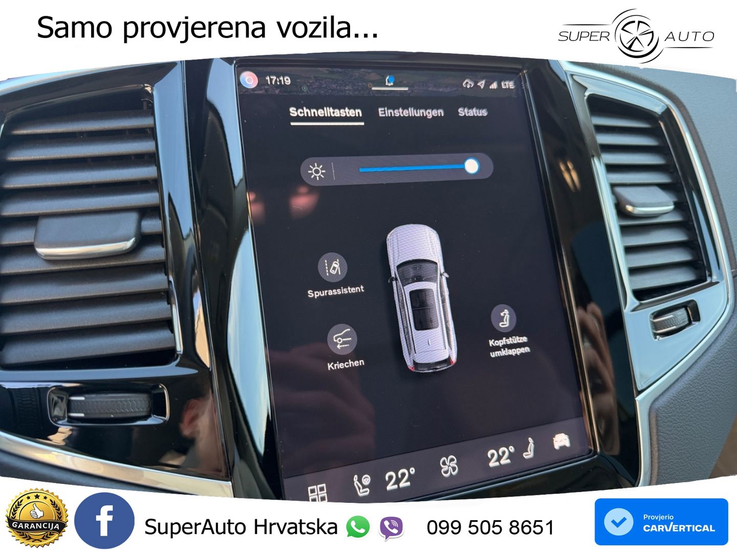 Volvo XC90 2.0 T8 AWD Automatic ZRAČNI+ACC+GR SJED+KAM+PANO