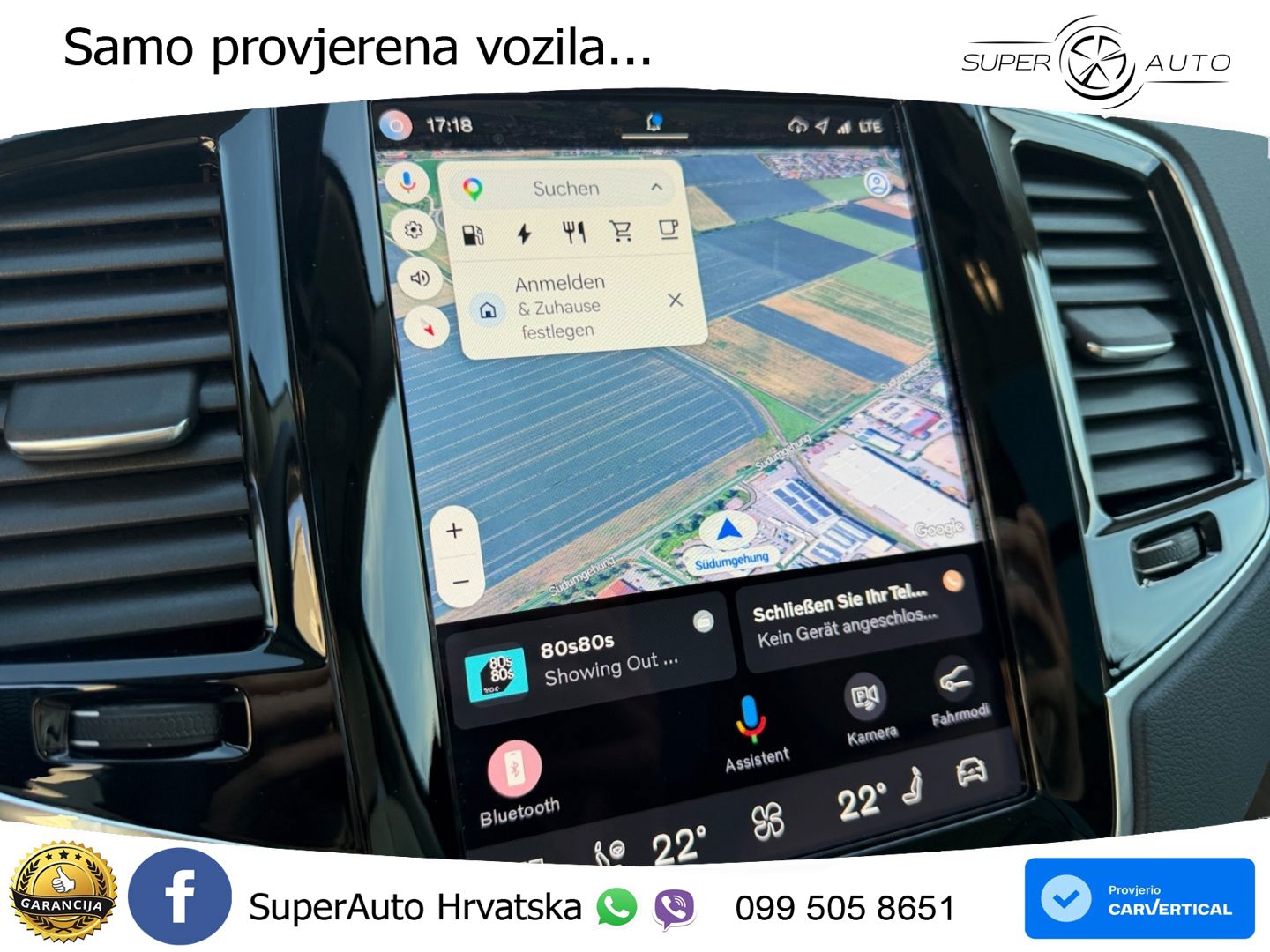 Volvo XC90 2.0 T8 AWD Automatic ZRAČNI+ACC+GR SJED+KAM+PANO
