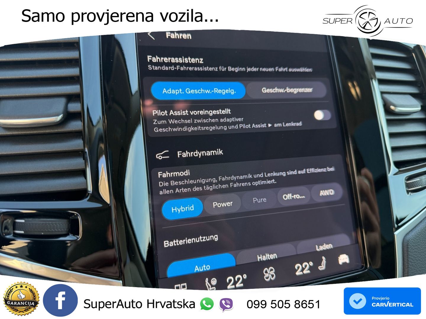 Volvo XC90 2.0 T8 AWD Automatic ZRAČNI+ACC+GR SJED+KAM+PANO