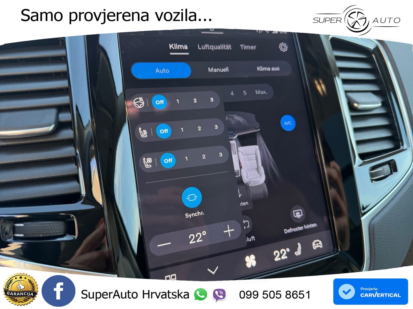 Volvo XC90 2.0 T8 AWD Automatic ZRAČNI+ACC+GR SJED+KAM+PANO