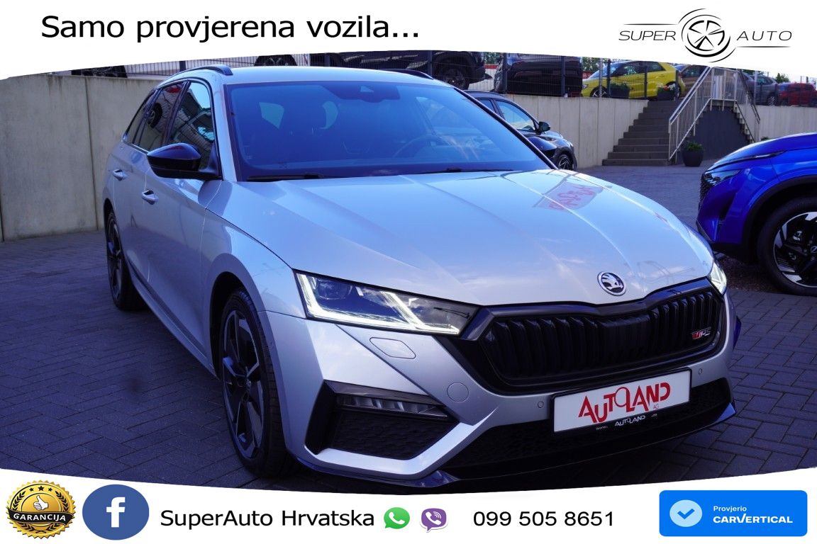 Škoda Octavia Combi RS 2.0 TSI (245 KS) DSG LED+GR SJED+ACC