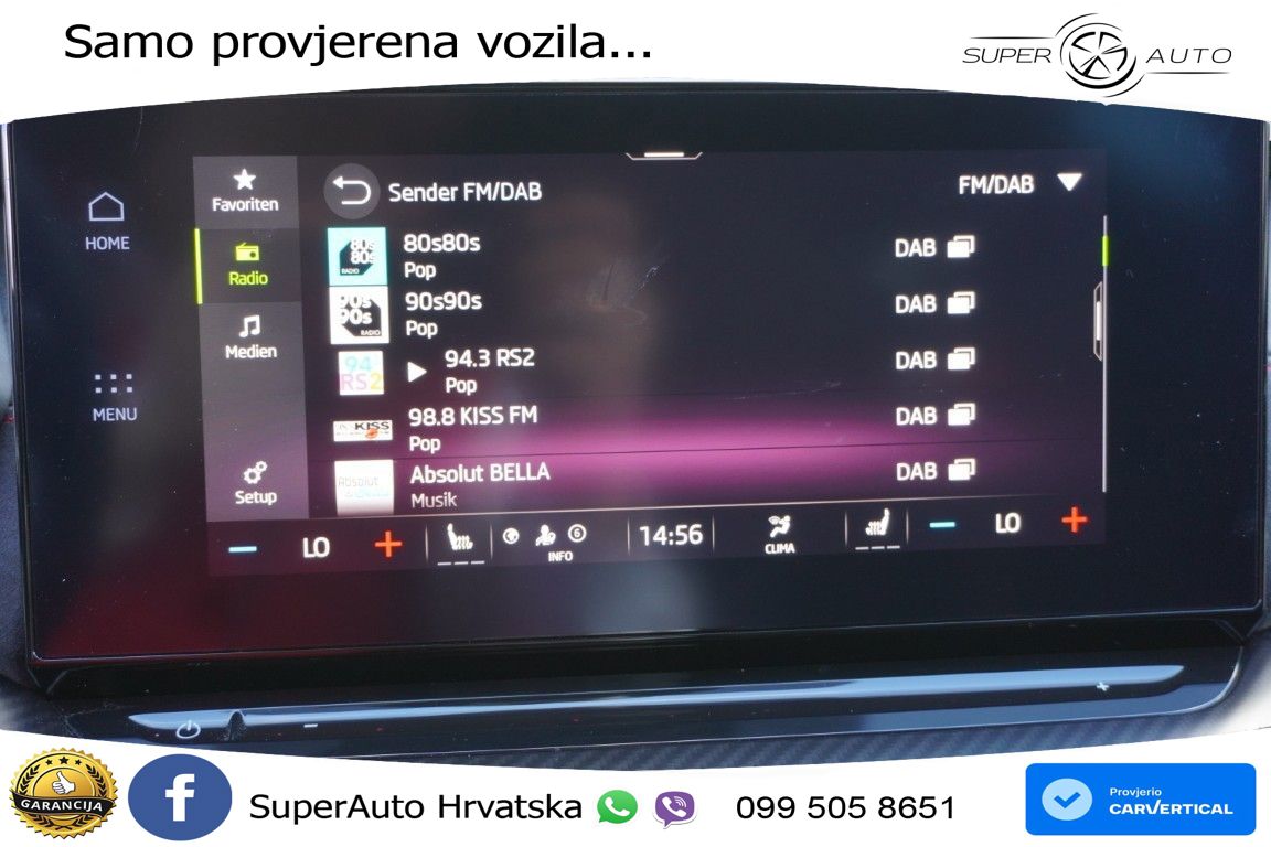 Škoda Octavia Combi RS 2.0 TSI (245 KS) DSG LED+GR SJED+ACC