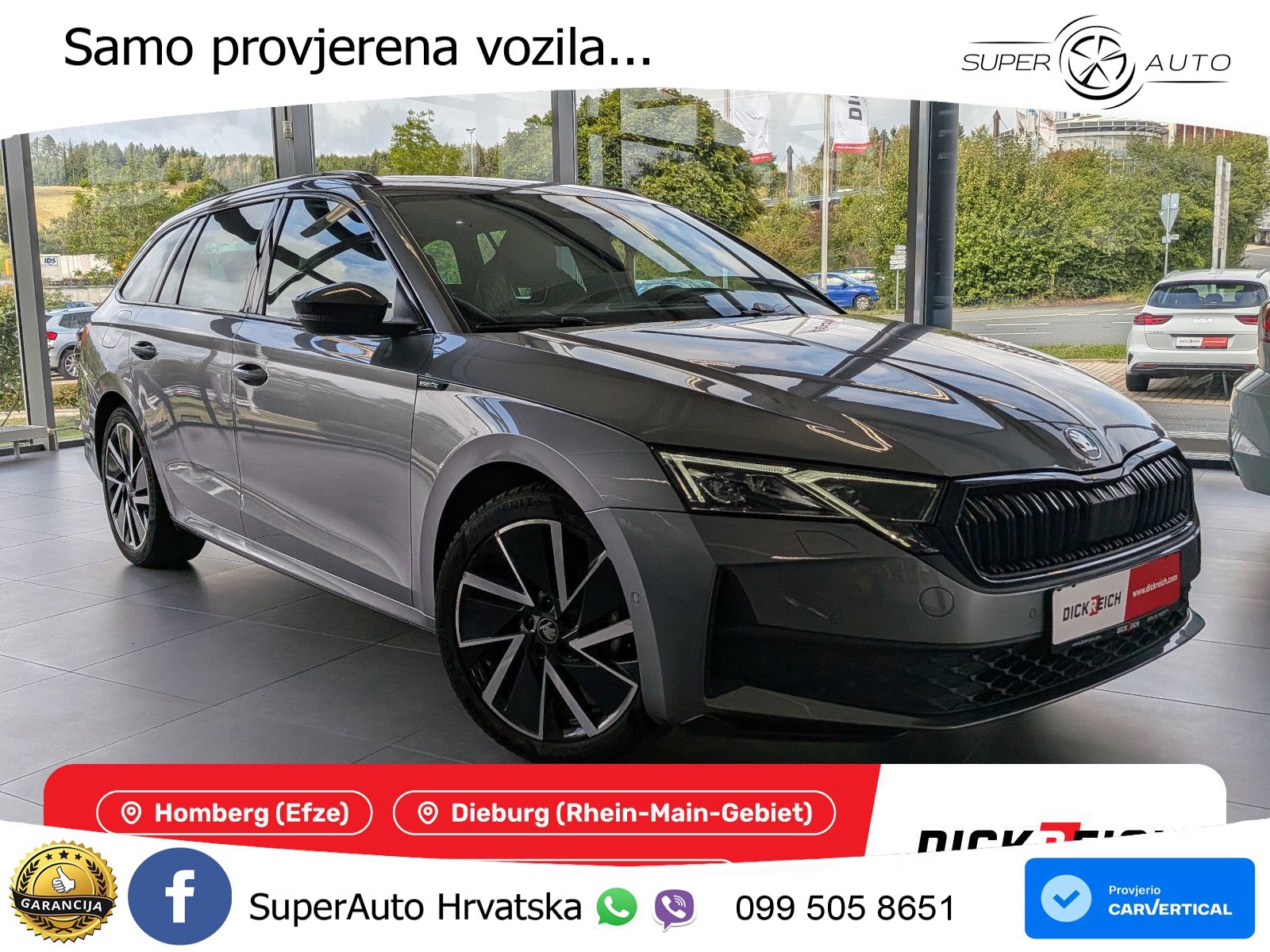 Škoda Octavia Combi 1.5 TSI (150 KS) DSG SportLine LED+GR SJED+ACC