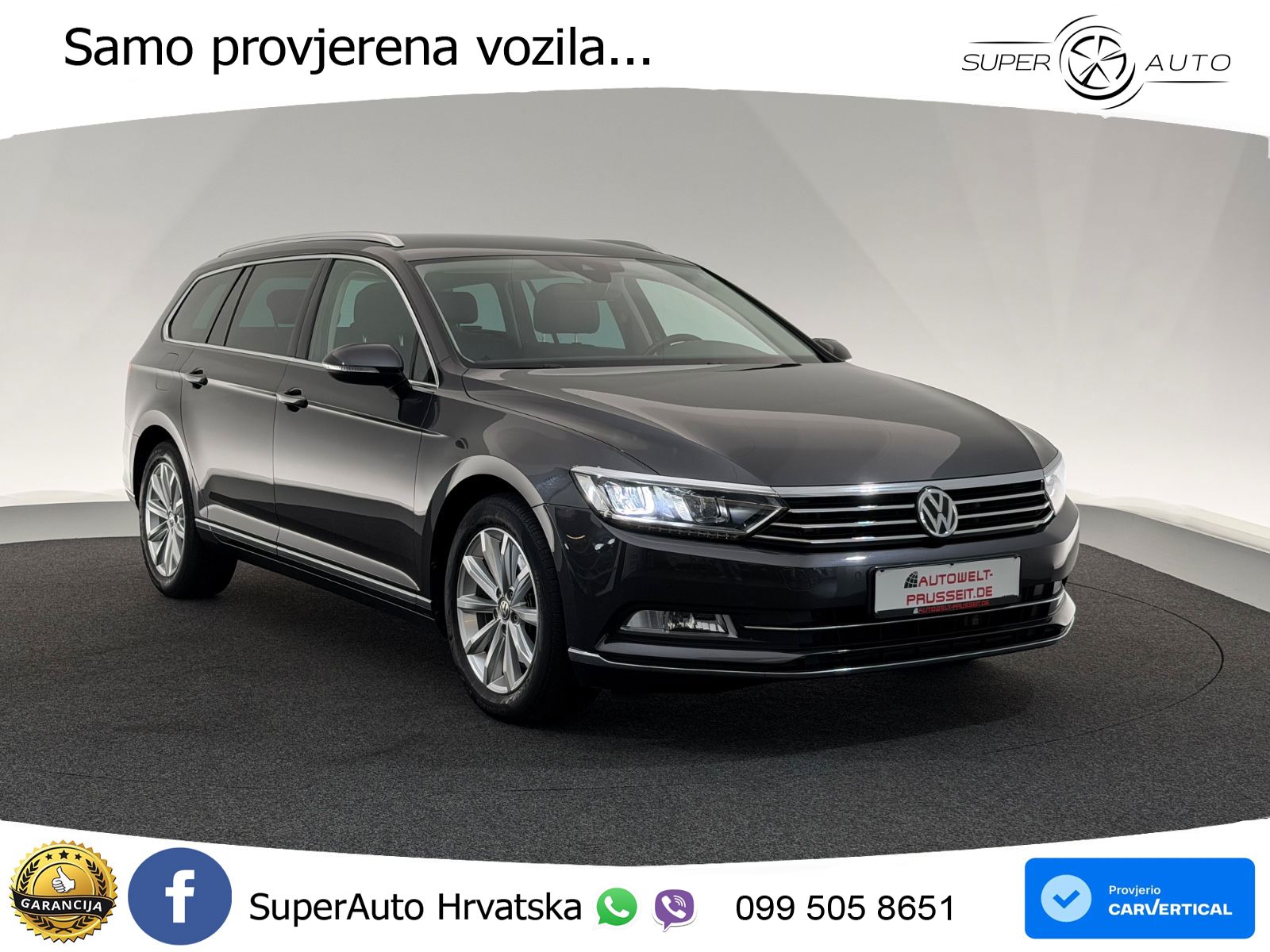 Volkswagen Passat Variant 2.0 TDI (190 KS) DSG Highline LED+GR SJED+ACC