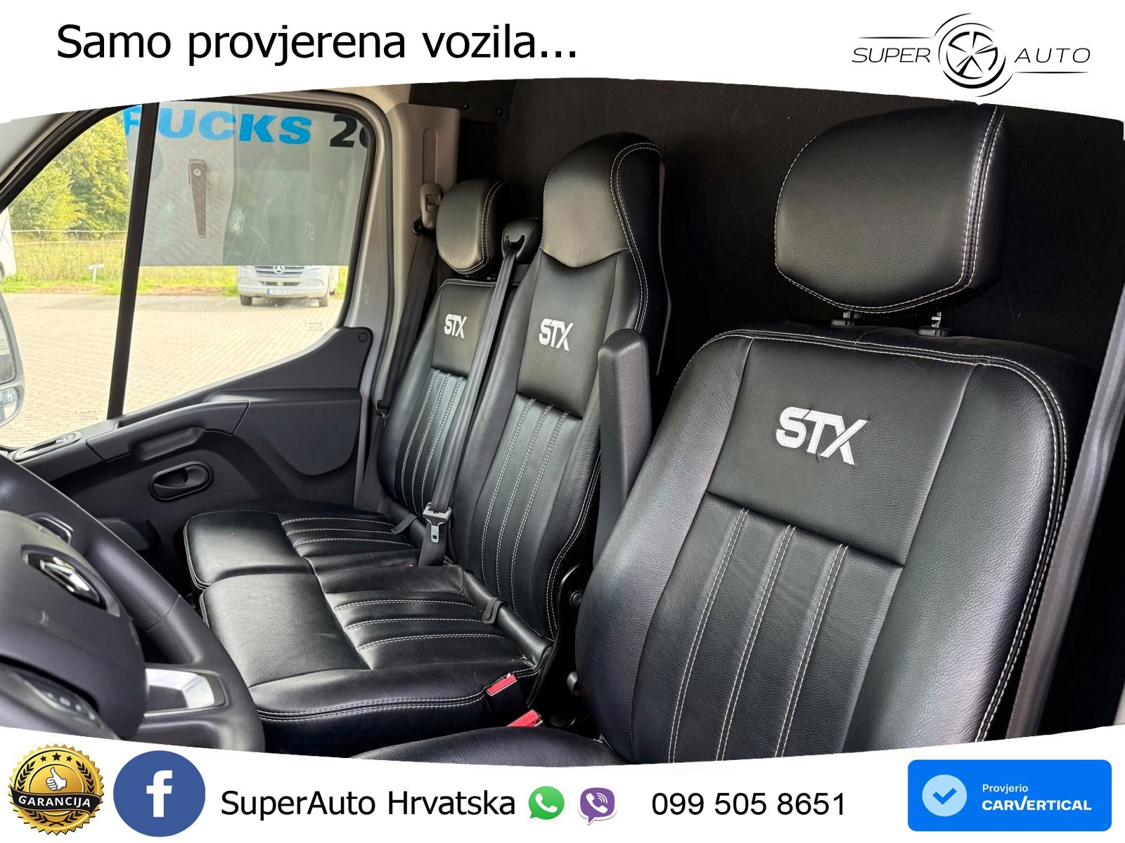 Renault Master STX 3 Sitzer  Haras / Hengste 163 KS