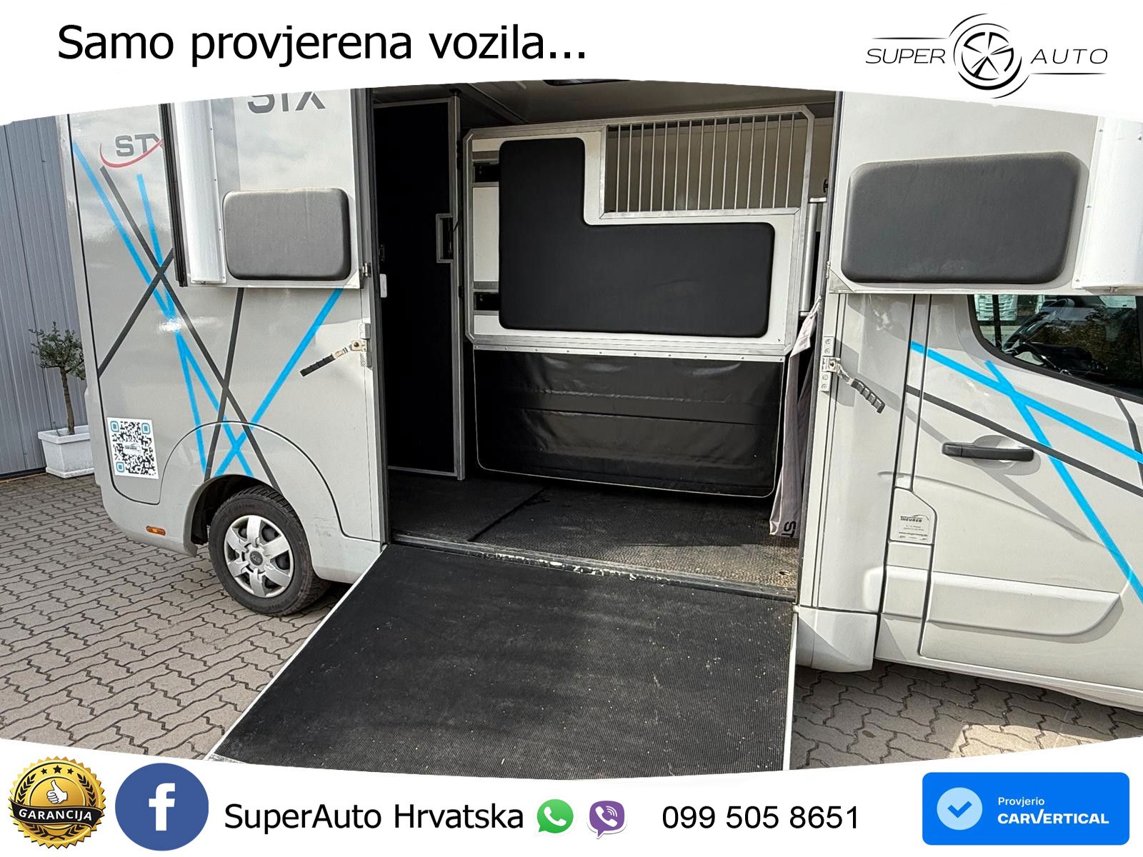 Renault Master STX 3 Sitzer  Haras / Hengste 163 KS