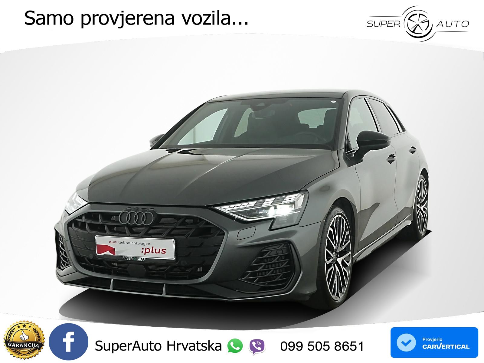 Audi S3 2.0 TFSI (333 KS) quattro S tronic MATRIX+GR SJED+KAM