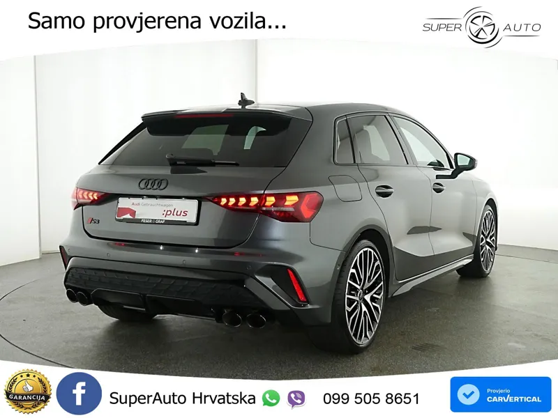 Audi S3 2.0 TFSI (333 KS) quattro S tronic MATRIX+GR SJED+KAM