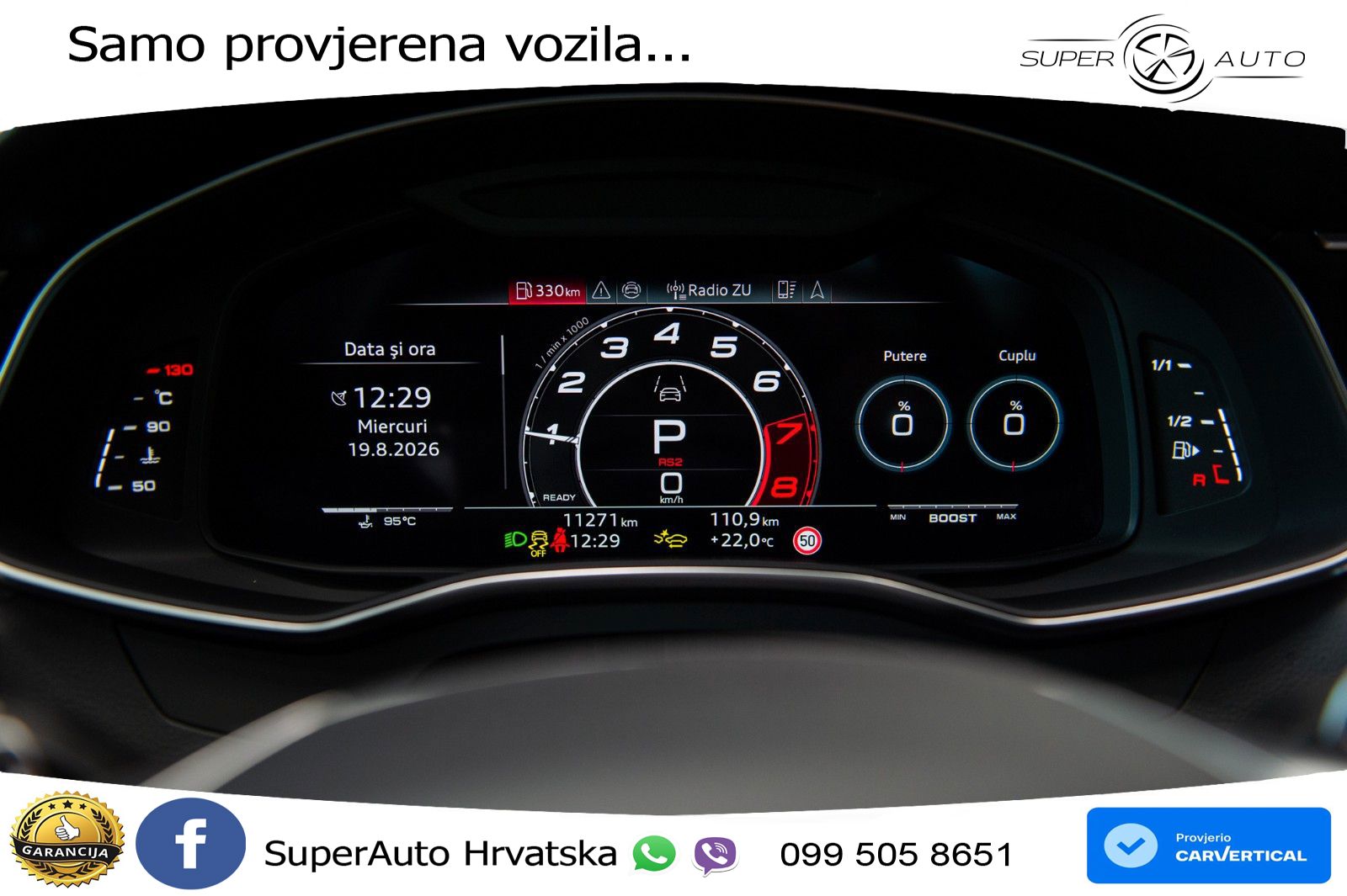 Audi RS6 Avant 4.0 TFSI V8 performance (630 KS)  quattro tiptronic LED+GR SJED+ACC