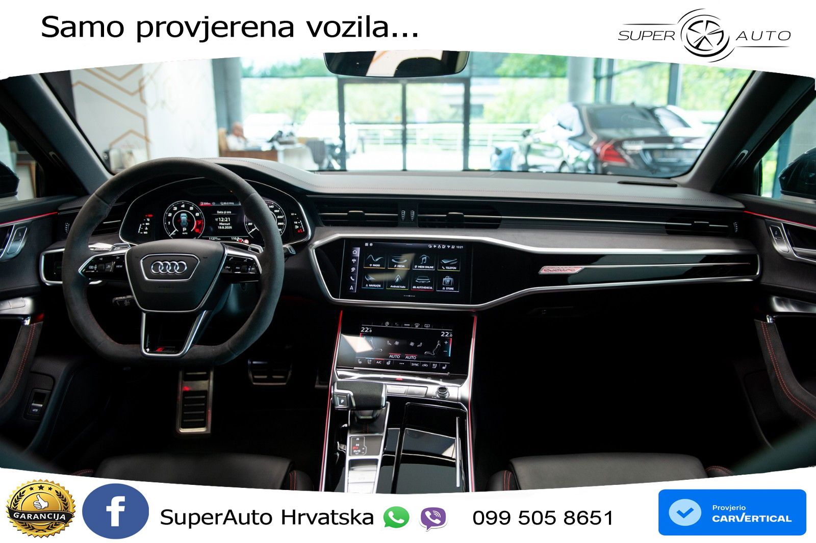 Audi RS6 Avant 4.0 TFSI V8 performance (630 KS)  quattro tiptronic LED+GR SJED+ACC