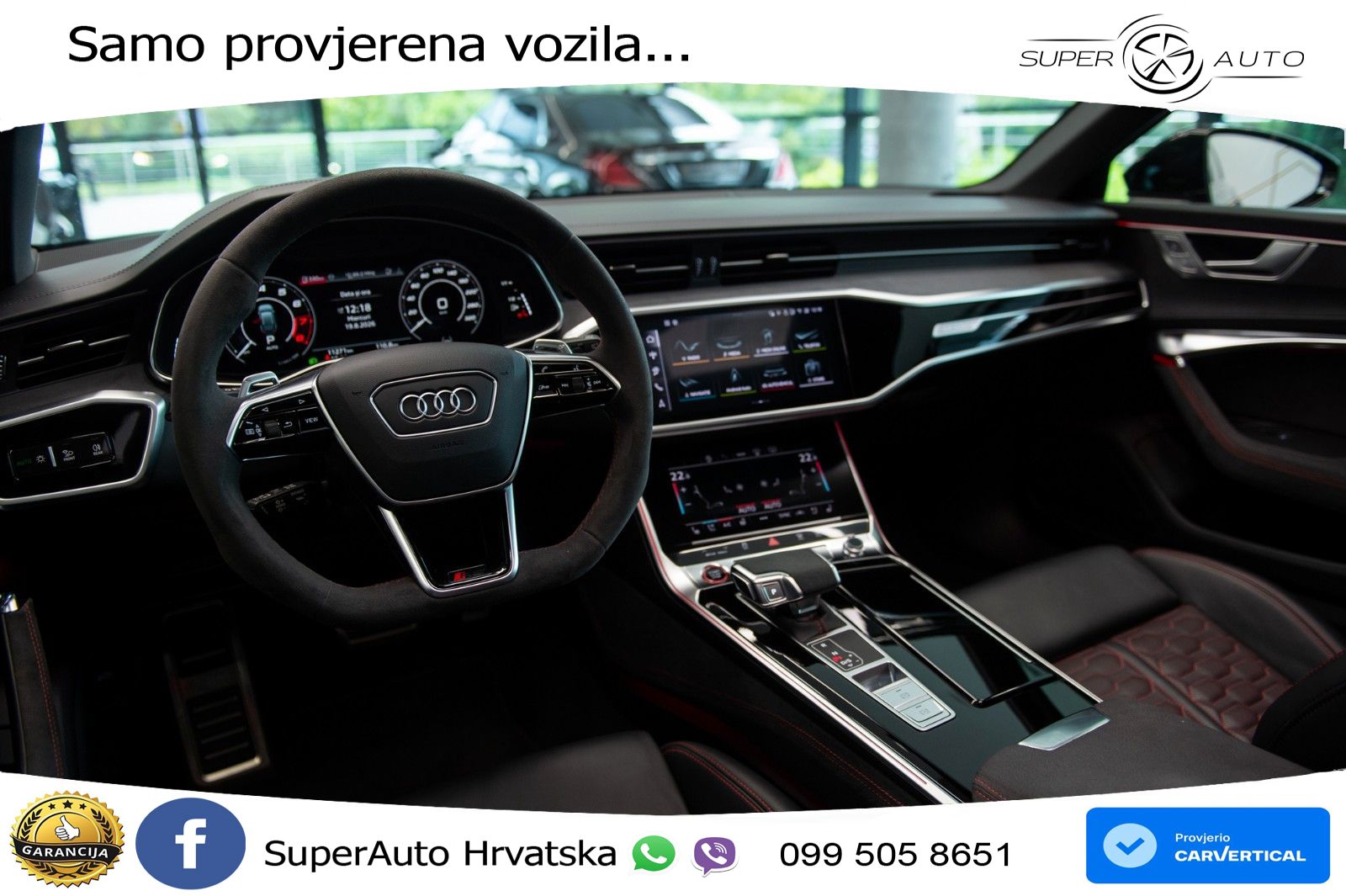 Audi RS6 Avant 4.0 TFSI V8 performance (630 KS)  quattro tiptronic LED+GR SJED+ACC
