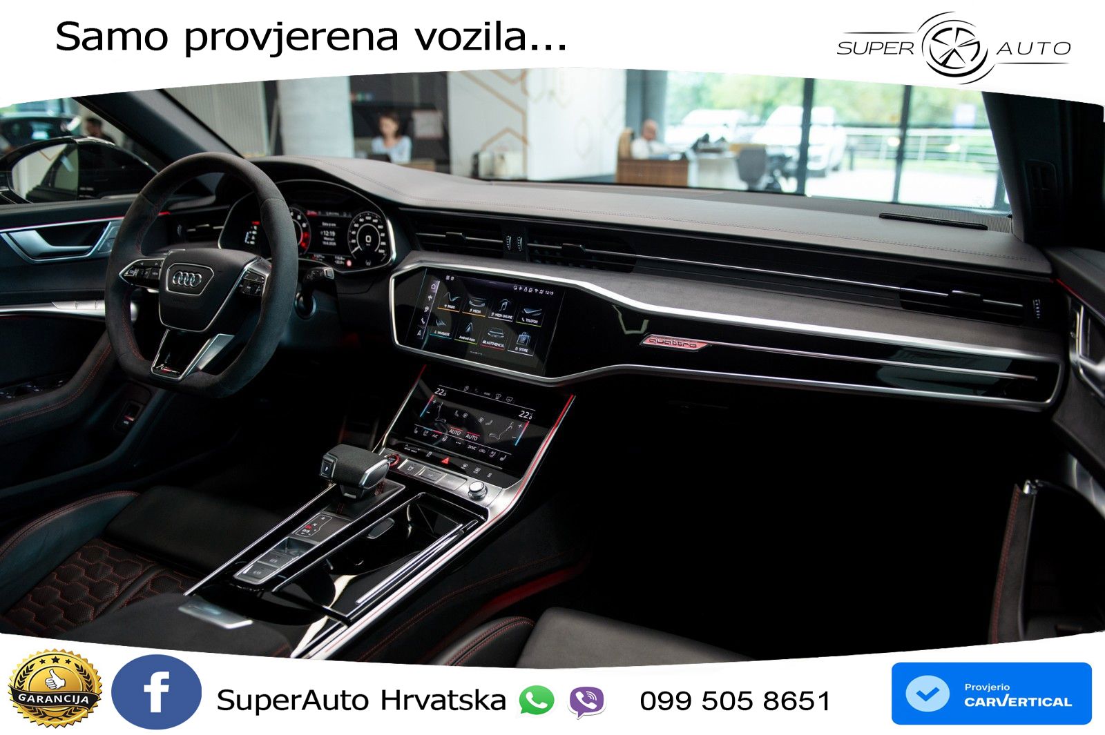 Audi RS6 Avant 4.0 TFSI V8 performance (630 KS)  quattro tiptronic LED+GR SJED+ACC