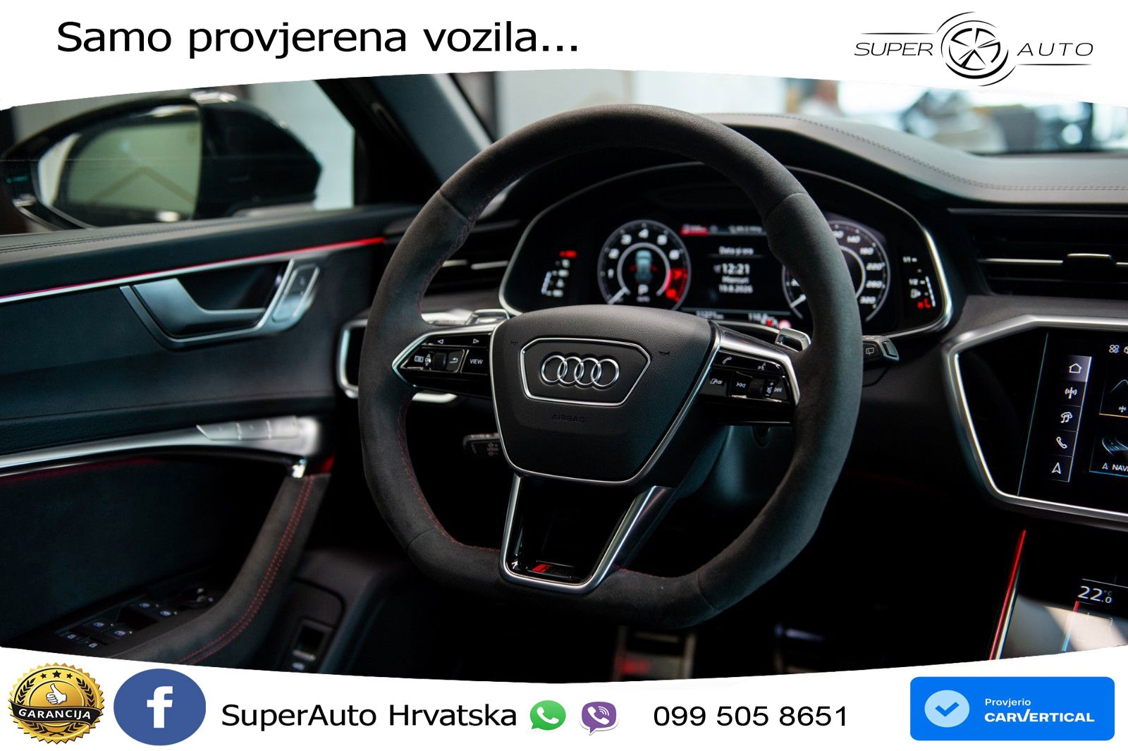 Audi RS6 Avant 4.0 TFSI V8 performance (630 KS)  quattro tiptronic LED+GR SJED+ACC
