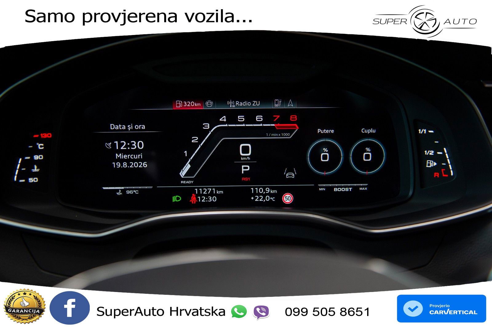 Audi RS6 Avant 4.0 TFSI V8 performance (630 KS)  quattro tiptronic LED+GR SJED+ACC