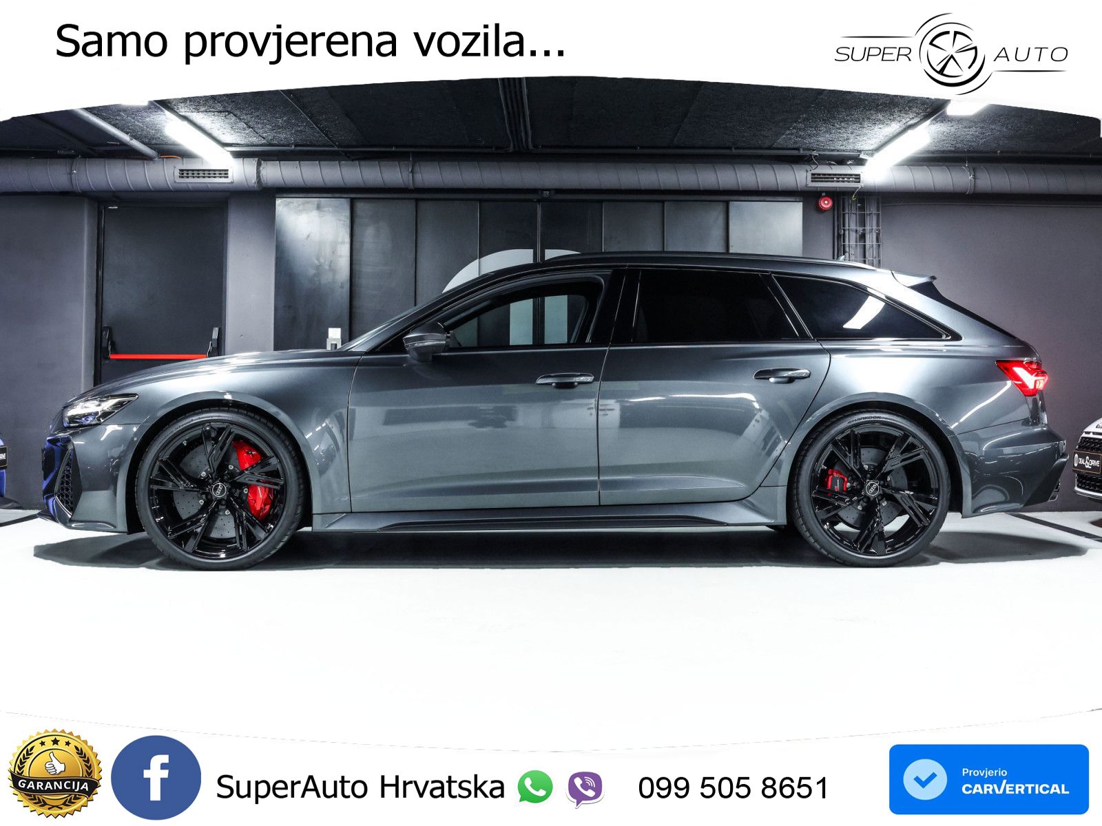 Audi RS6 Avant 4.0 TFSI V8 performance (630 KS)  quattro tiptronic LED+GR SJED+ACC
