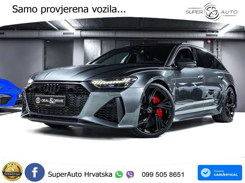 Audi RS6 Avant 4.0 TFSI V8 performance (630 KS)  quattro tiptronic LED+GR SJED+ACC