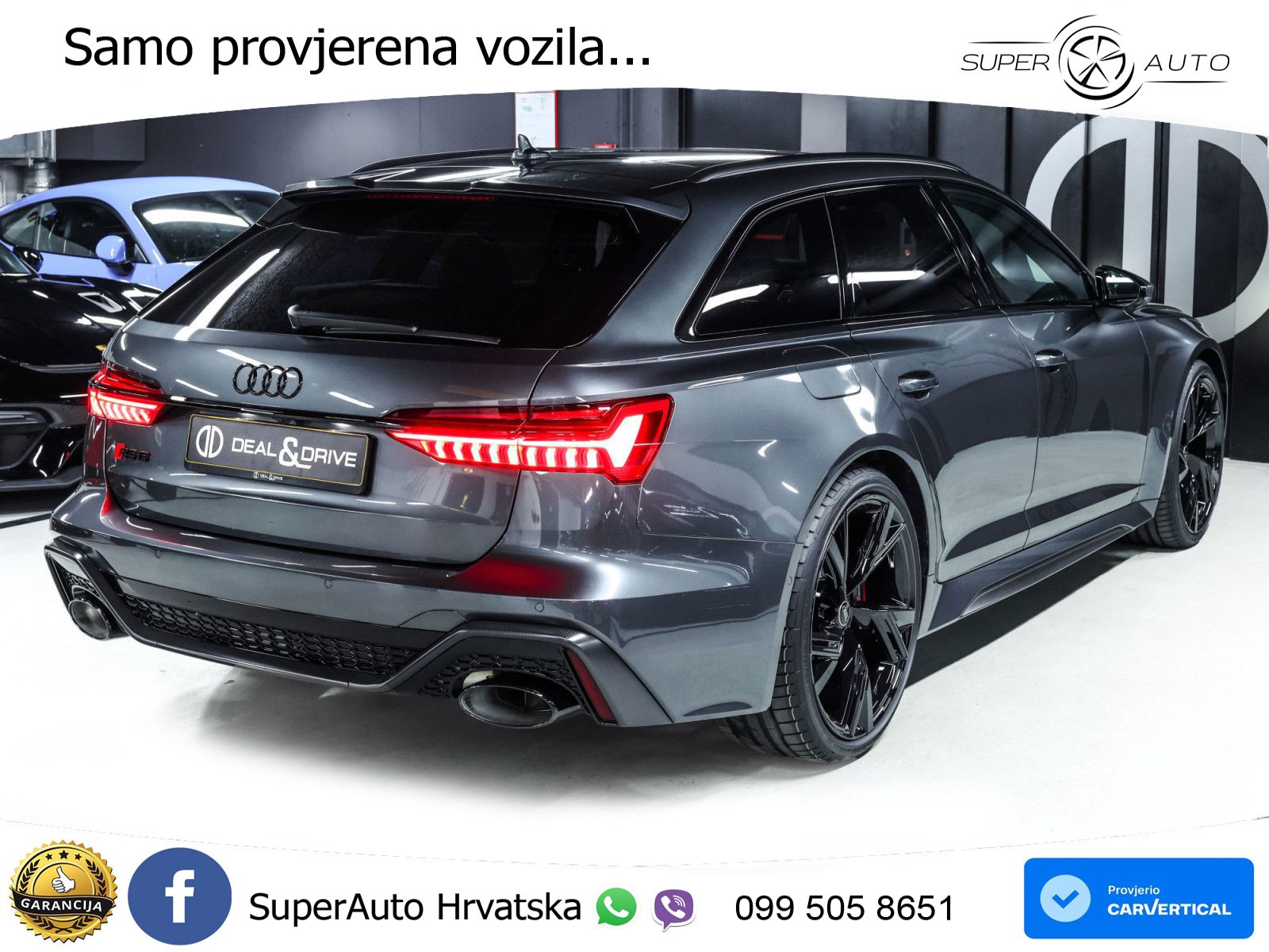 Audi RS6 Avant 4.0 TFSI V8 performance (630 KS)  quattro tiptronic LED+GR SJED+ACC