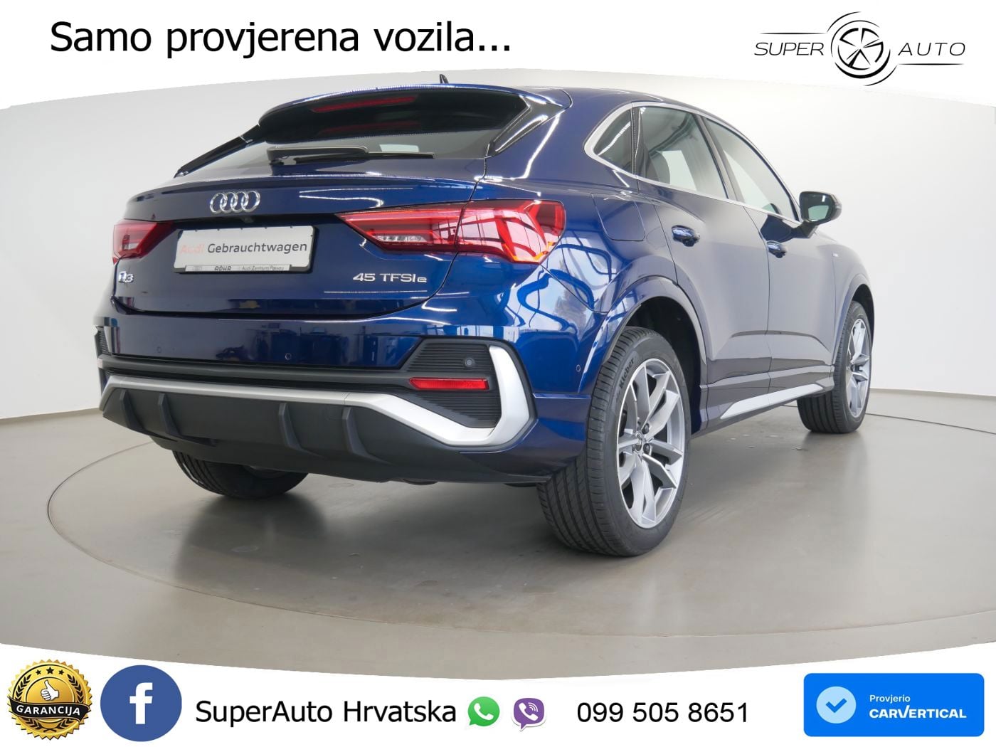 Audi Q3 45 TFSIe (245 KS) S tronic S line MATRIX+GR SJED+KAM