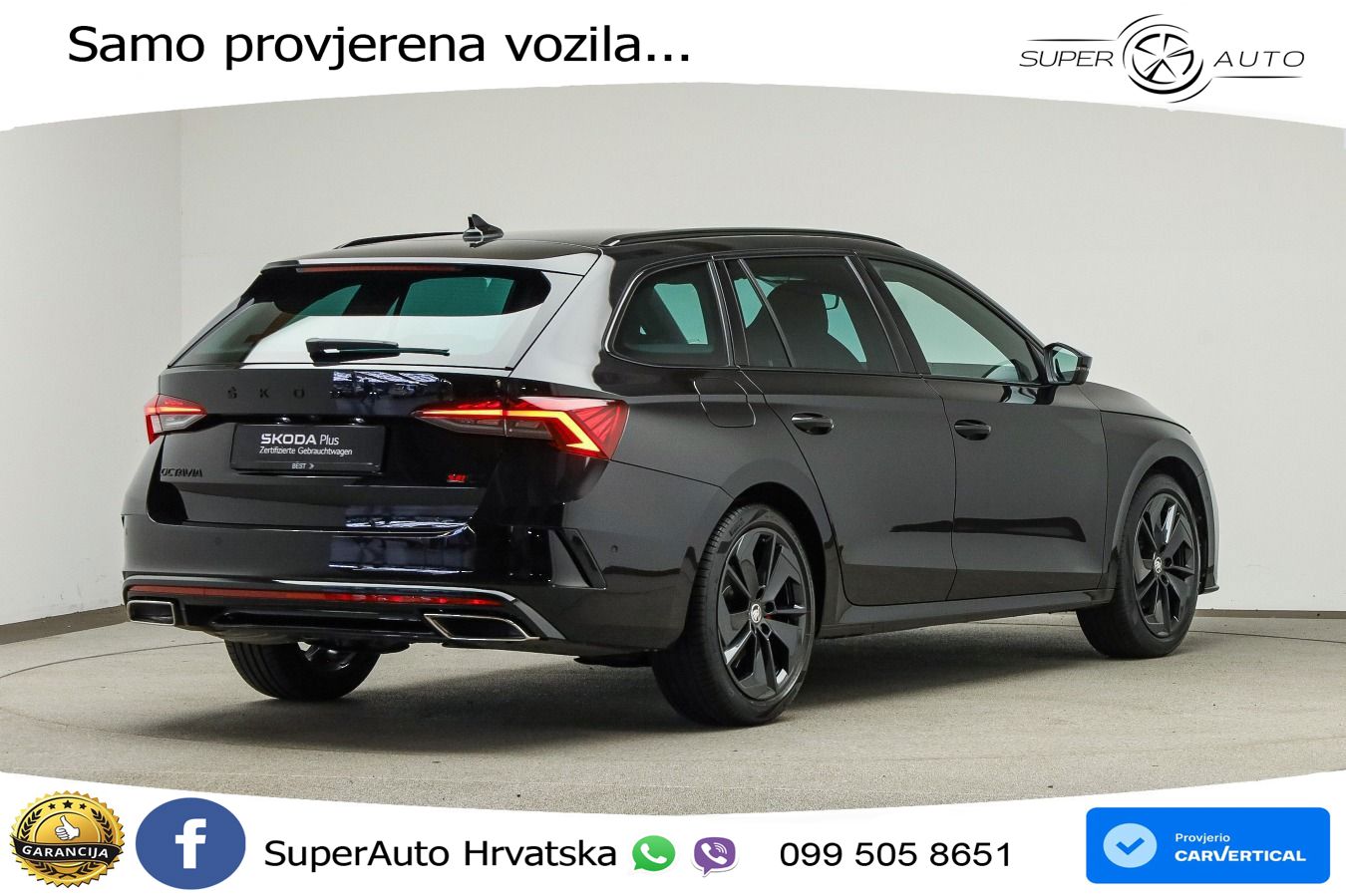 Škoda Octavia Combi RS 2.0 TDI (200 KS) DSG LED+GR SJED+ACC