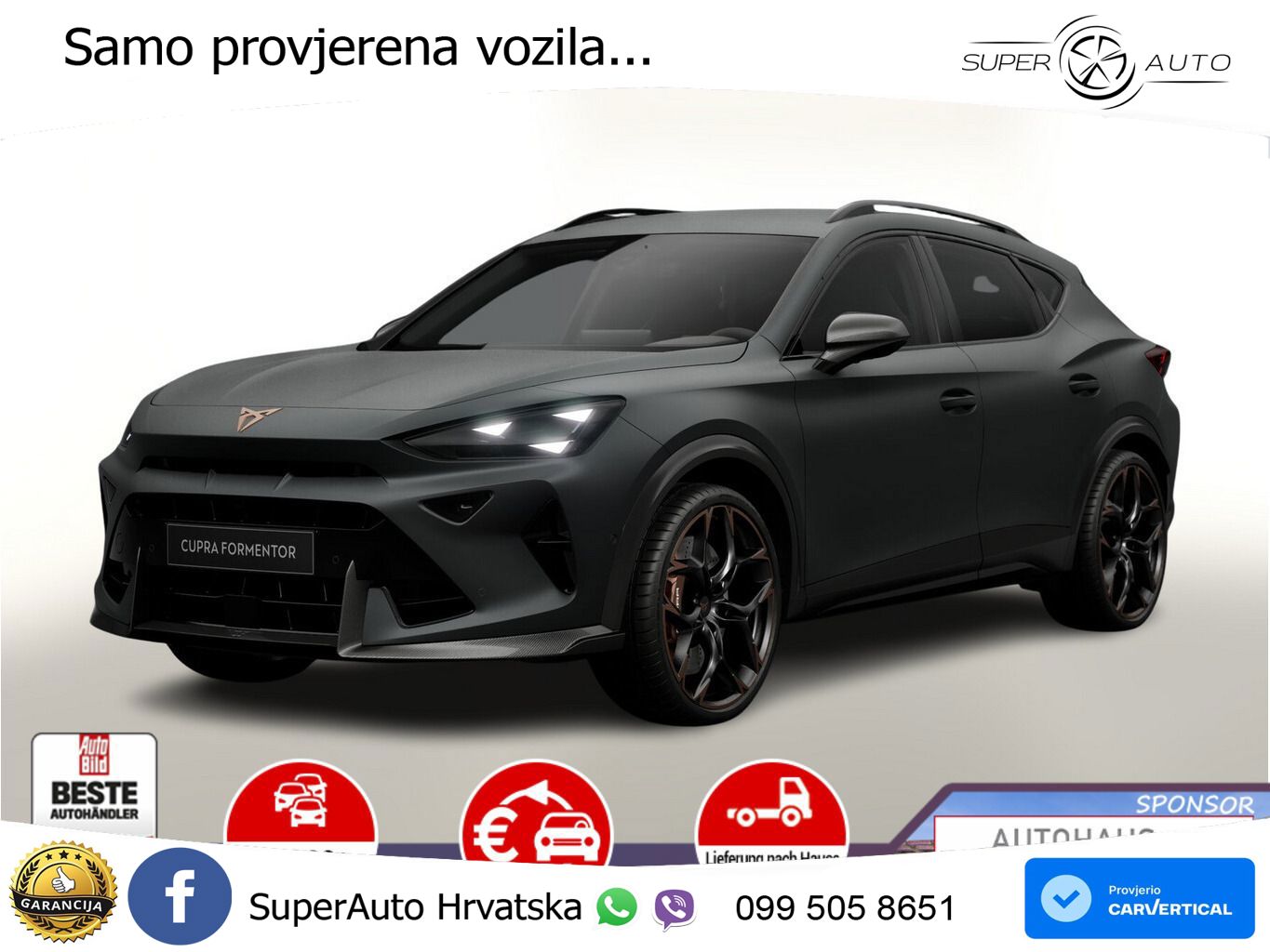 Cupra Formentor VZ5 2.5 TSI (390 KS) 4Drive DSG LED+GR SJED+ACC