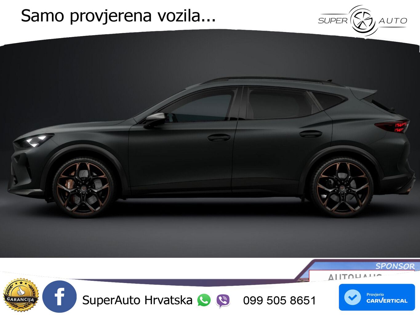 Cupra Formentor VZ5 2.5 TSI (390 KS) 4Drive DSG LED+GR SJED+ACC
