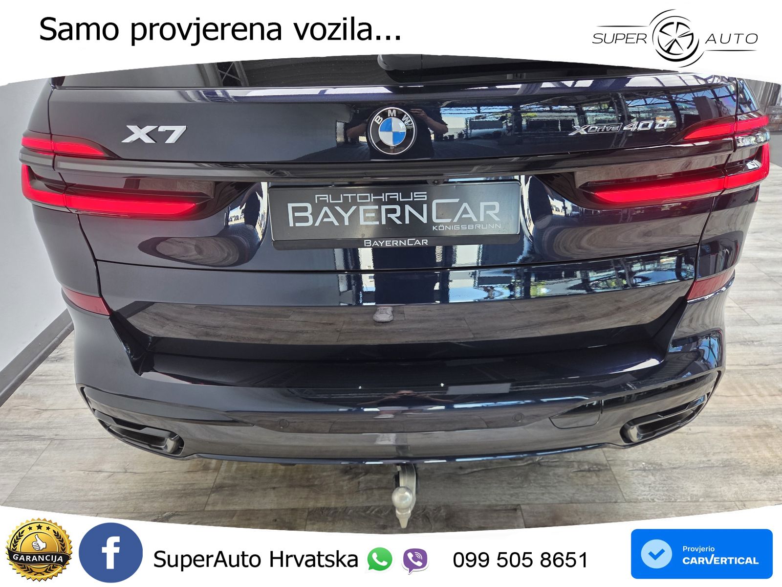 BMW X7 40d (352 KS) xDrive Steptronic M Sport ZRAČNI+ACC+GR SJED+KAM+PANO