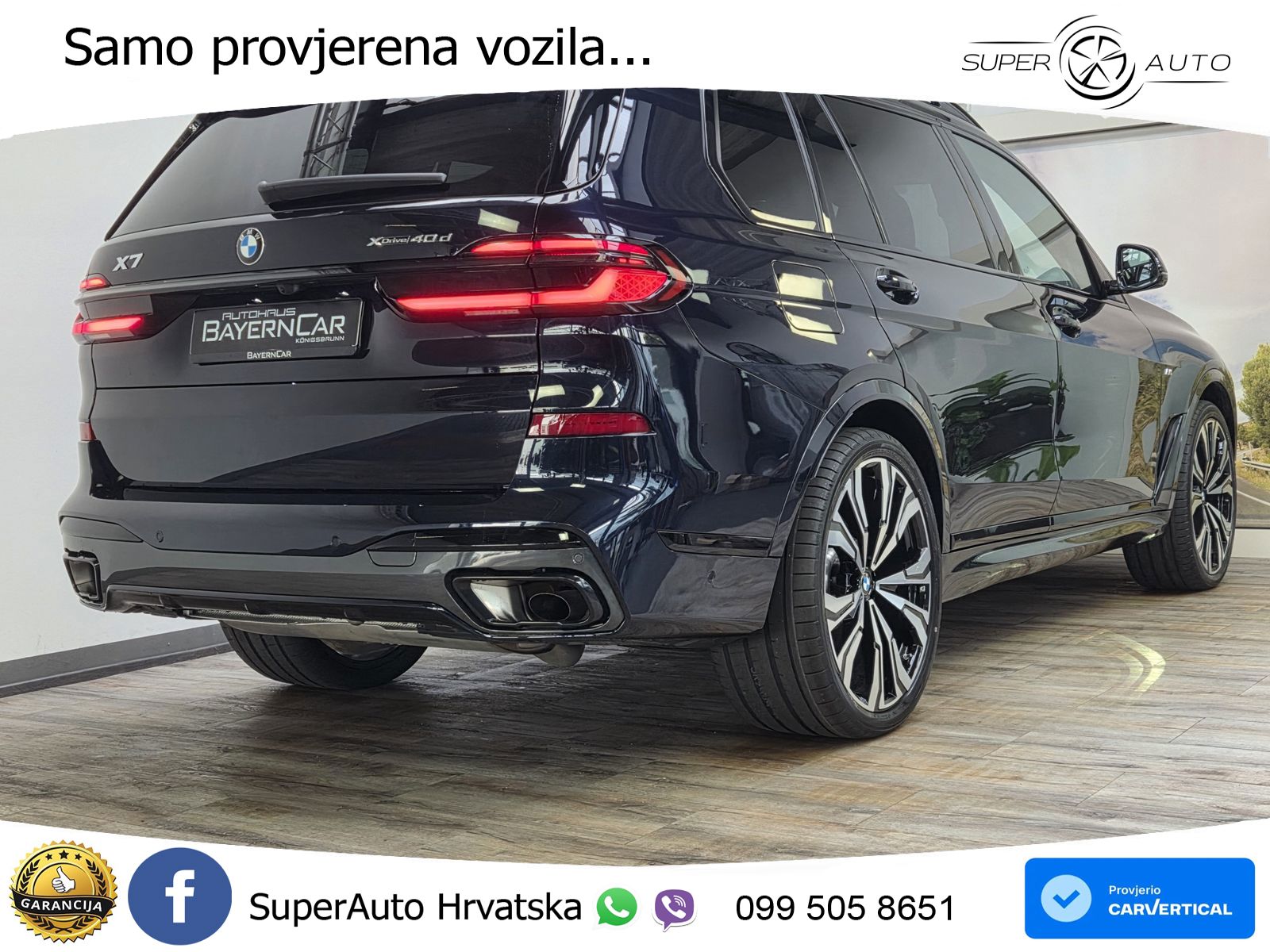 BMW X7 40d (352 KS) xDrive Steptronic M Sport ZRAČNI+ACC+GR SJED+KAM+PANO