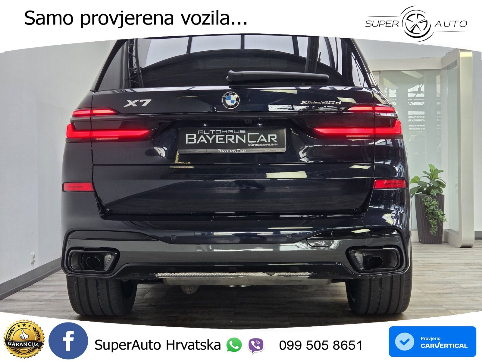 BMW X7 40d (352 KS) xDrive Steptronic M Sport ZRAČNI+ACC+GR SJED+KAM+PANO